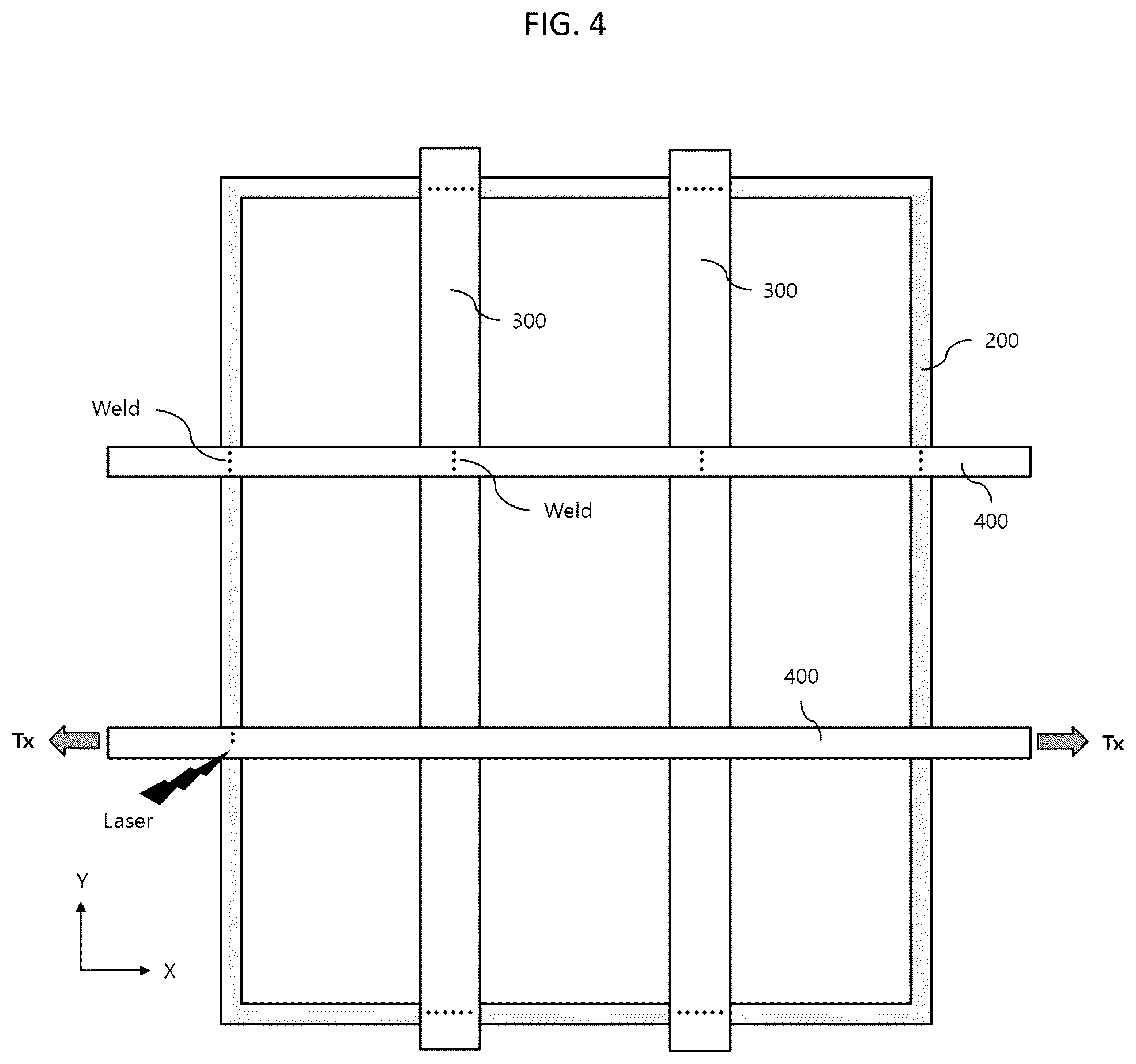Patent US12422742 Figure 4 – Method of manufacturing deposition mask frame assembly for display panel