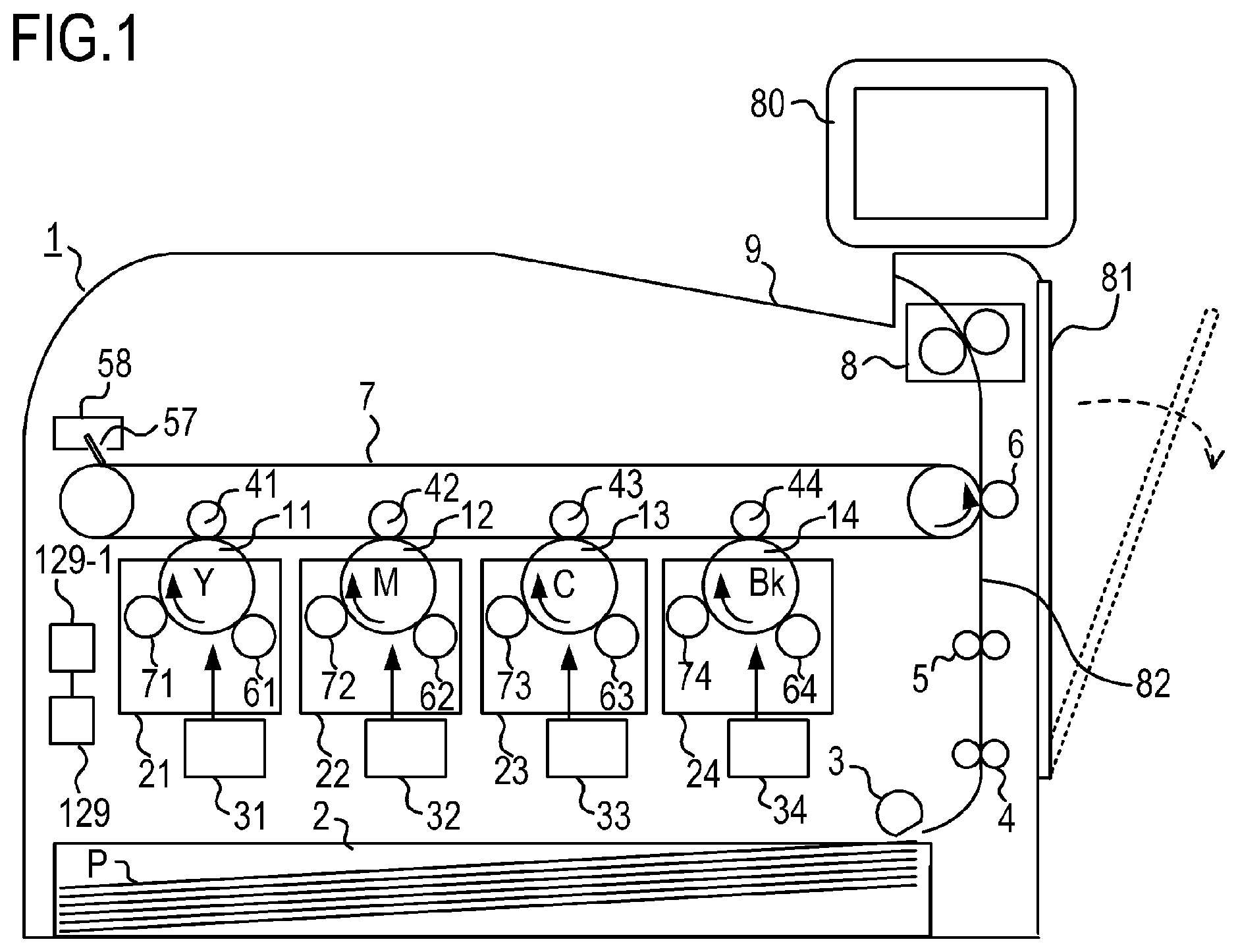 Patent US12422767 Figure 1 – Fixing apparatus and image forming apparatus using same