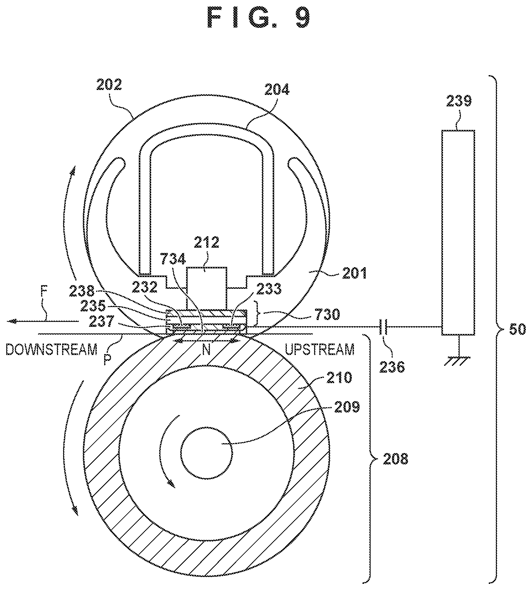 Patent US12422769 Figure 9 – Structure for electrically protecting fixing apparatus provided in image forming apparatus