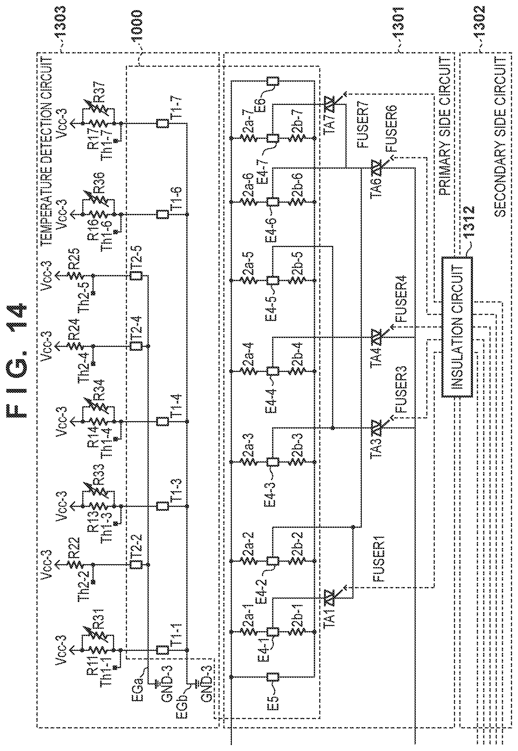 Patent US12422769 Figure 14 – Structure for electrically protecting fixing apparatus provided in image forming apparatus