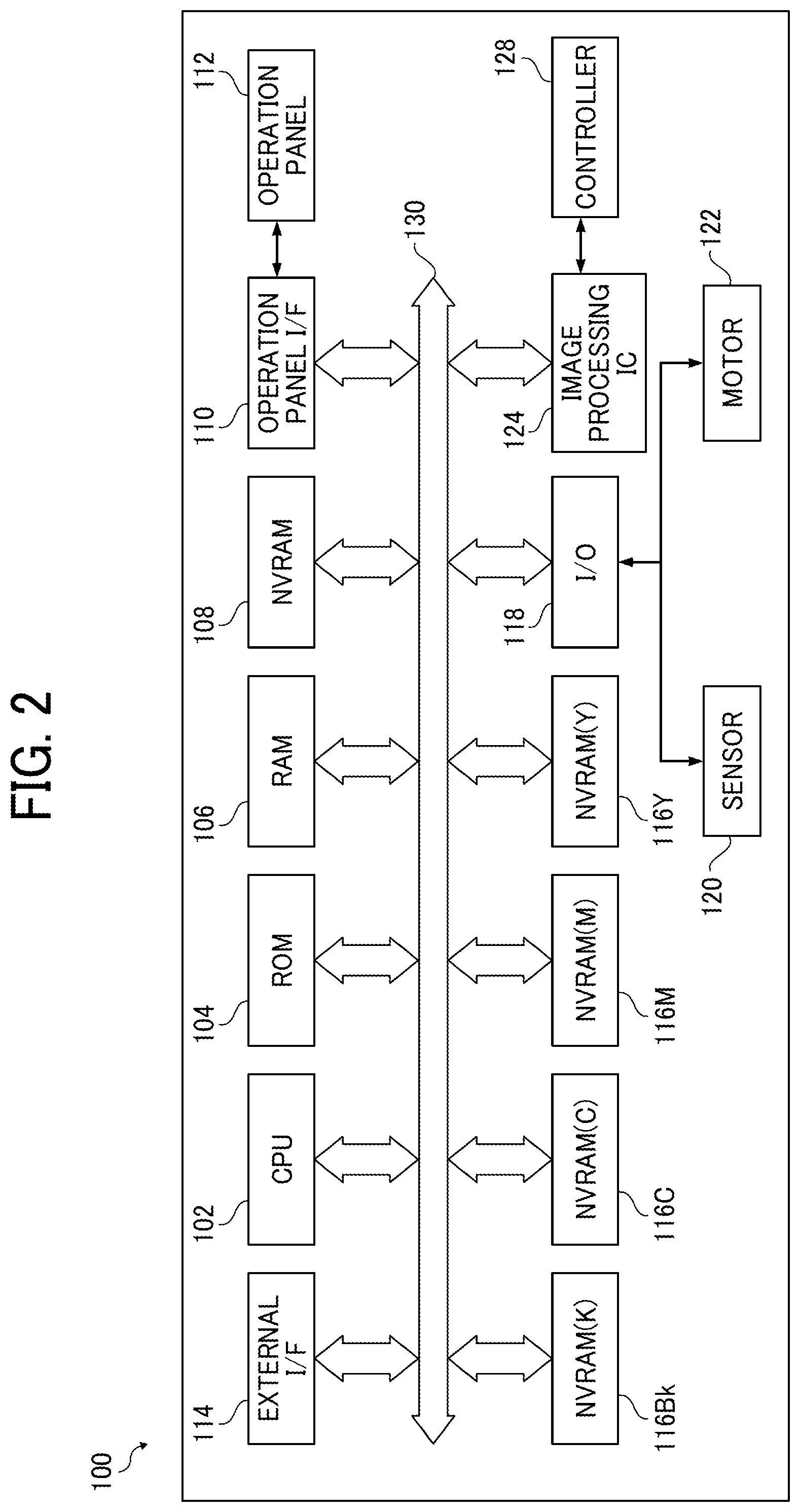 Patent US12422771 Figure 2 – Image forming apparatus, diagnostic method, and non-transitory recording medium