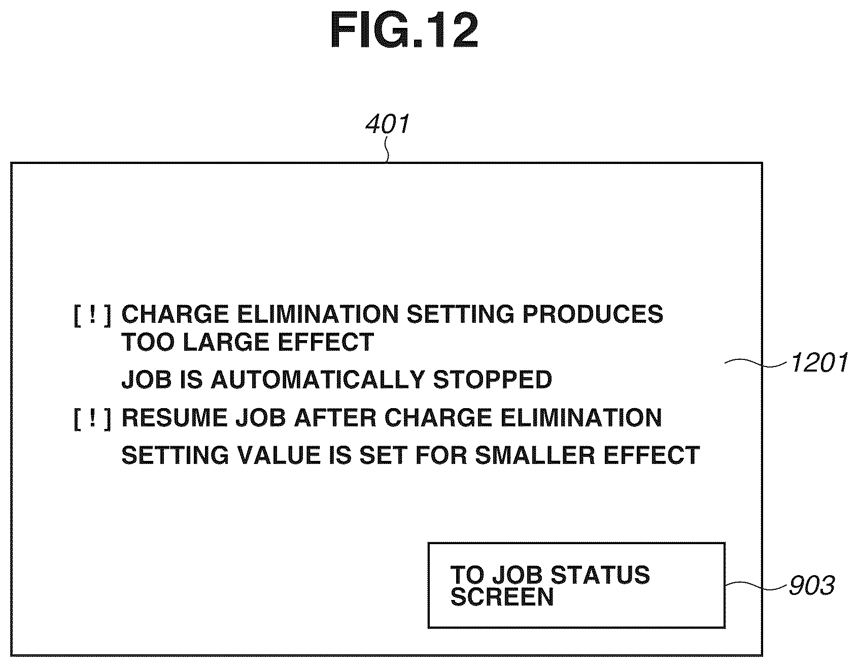 Patent US12422774 Figure 12 – Printing system, control method therefor, and storage medium