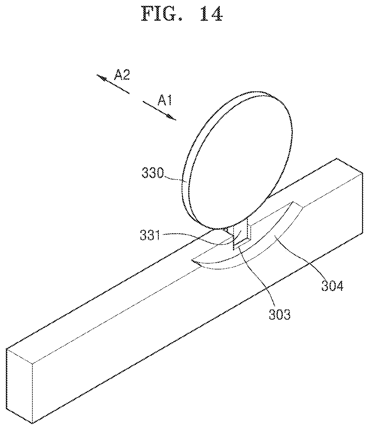 Patent US12422775 Figure 14 – Unlocking toner cartridge by click operation