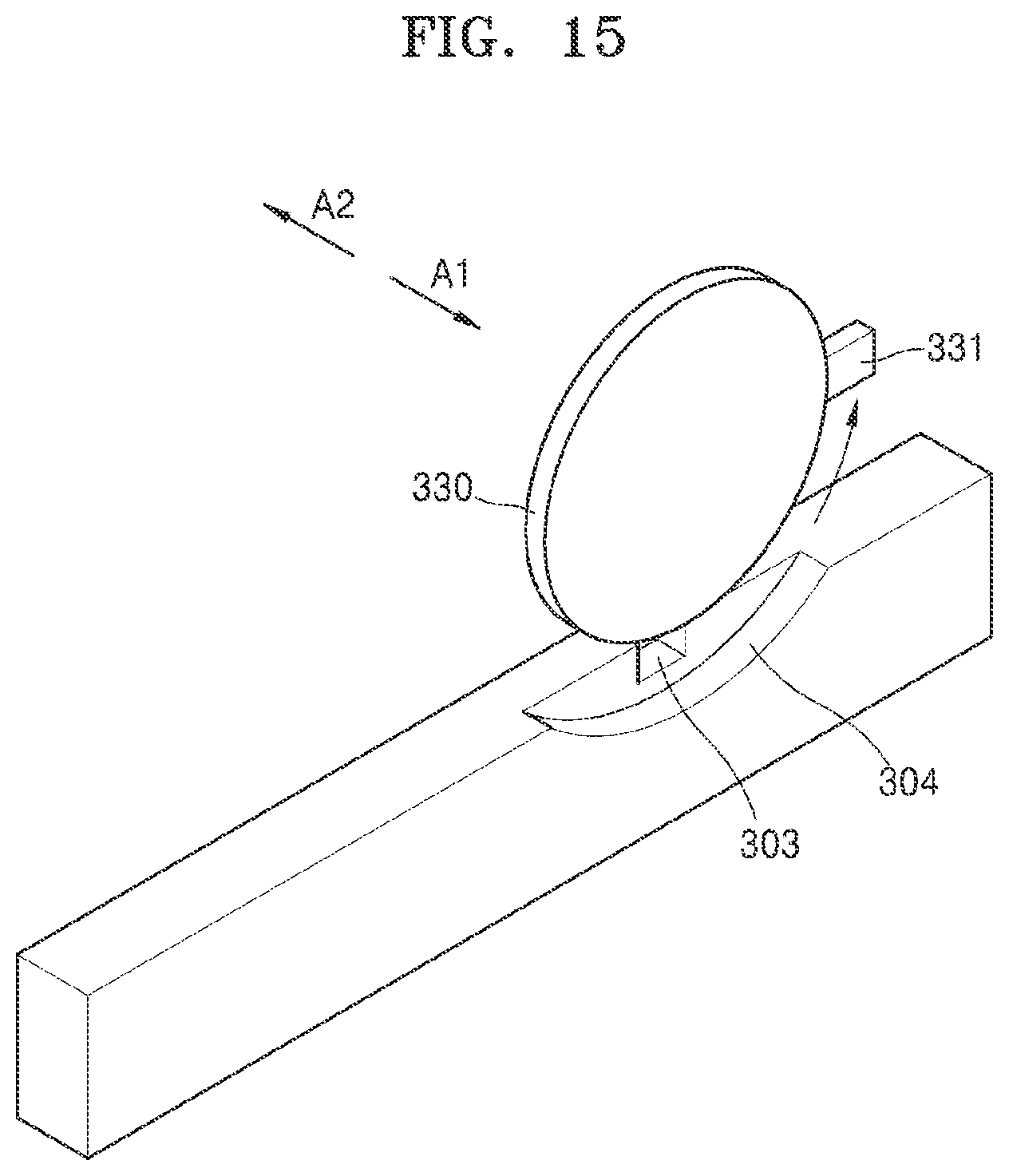 Patent US12422775 Figure 15 – Unlocking toner cartridge by click operation