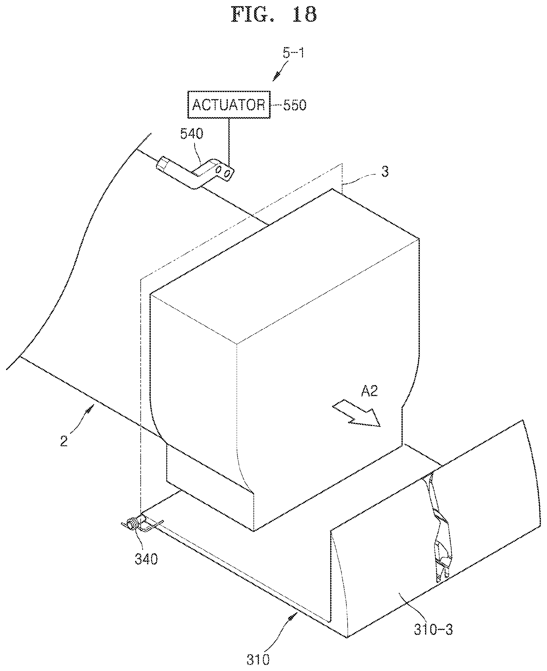 Patent US12422775 Figure 18 – Unlocking toner cartridge by click operation