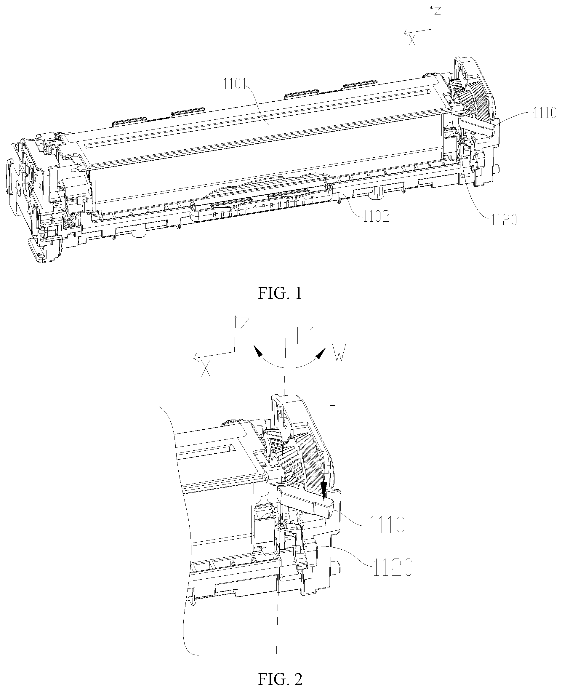 Patent US12422777 Figure 1 – Processing cartridge