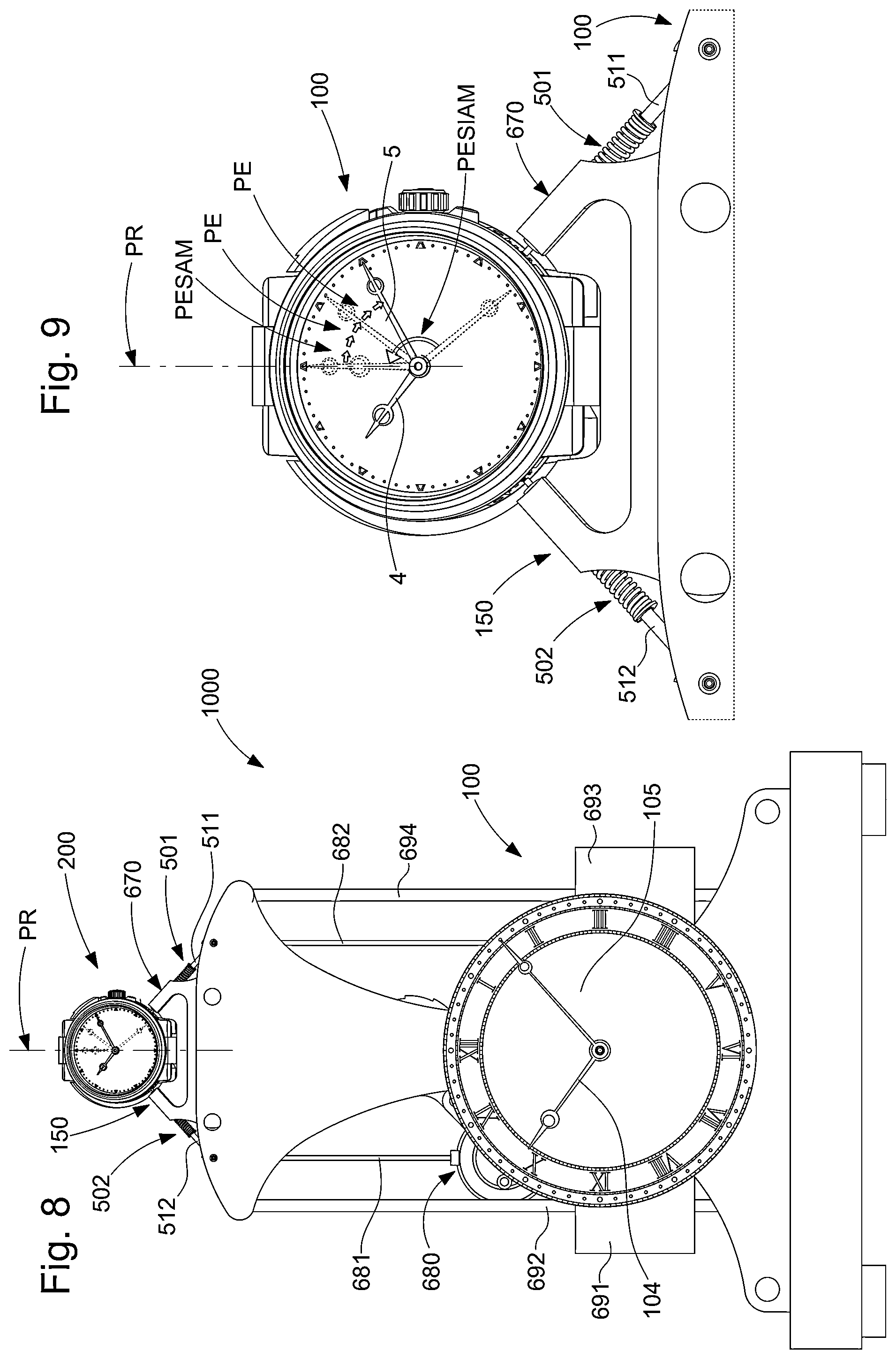 Patent US12422781 Figure 3 – Sympathetic timepiece assembly