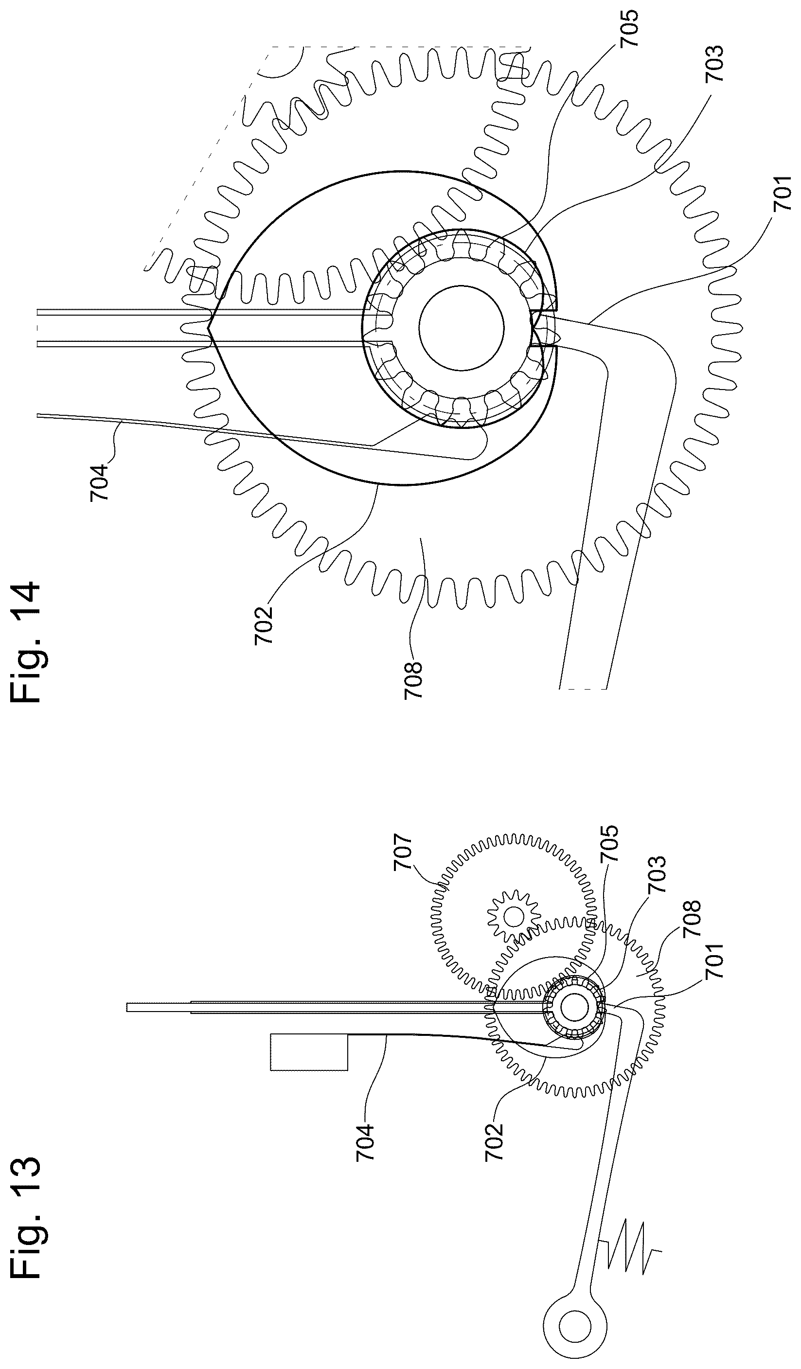 Patent US12422781 Figure 5 – Sympathetic timepiece assembly