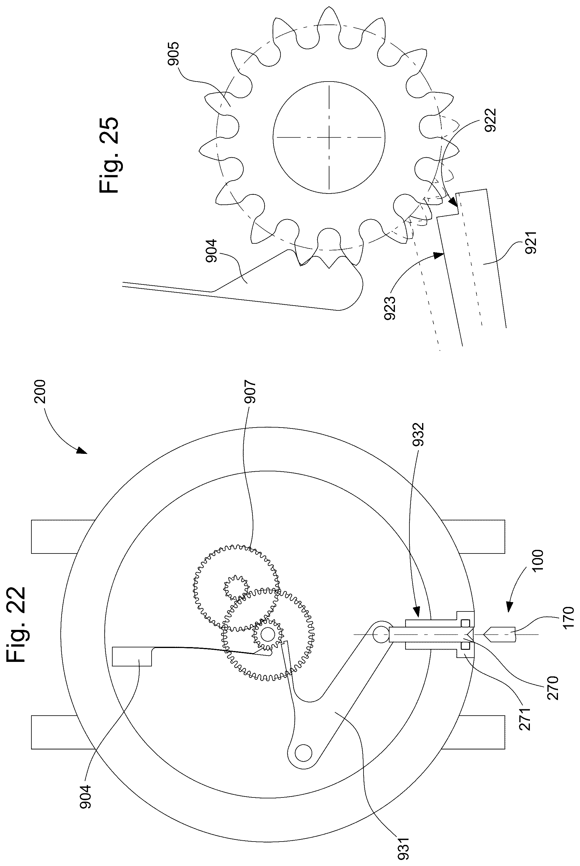 Patent US12422781 Figure 9 – Sympathetic timepiece assembly