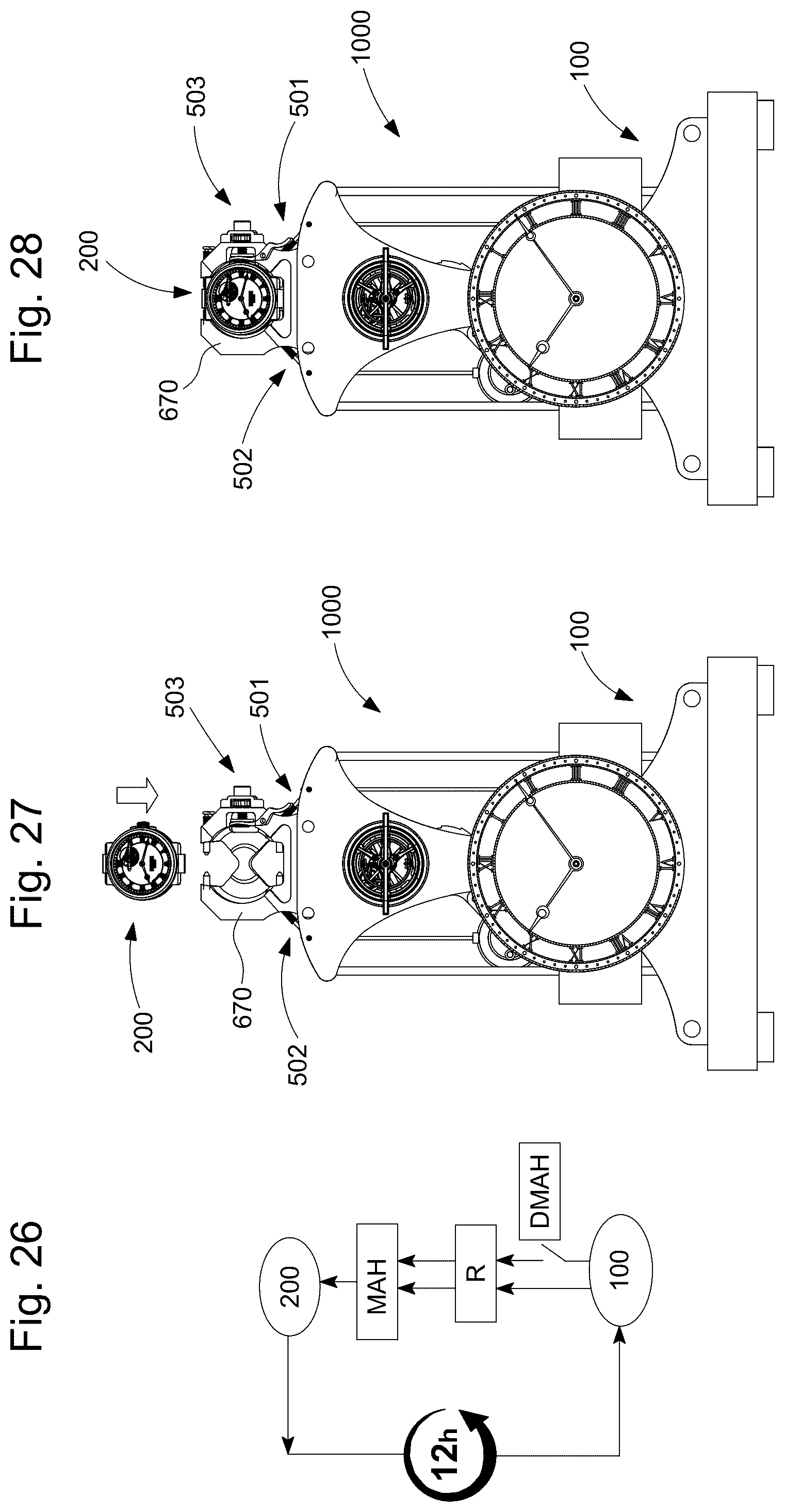 Patent US12422781 Figure 11 – Sympathetic timepiece assembly
