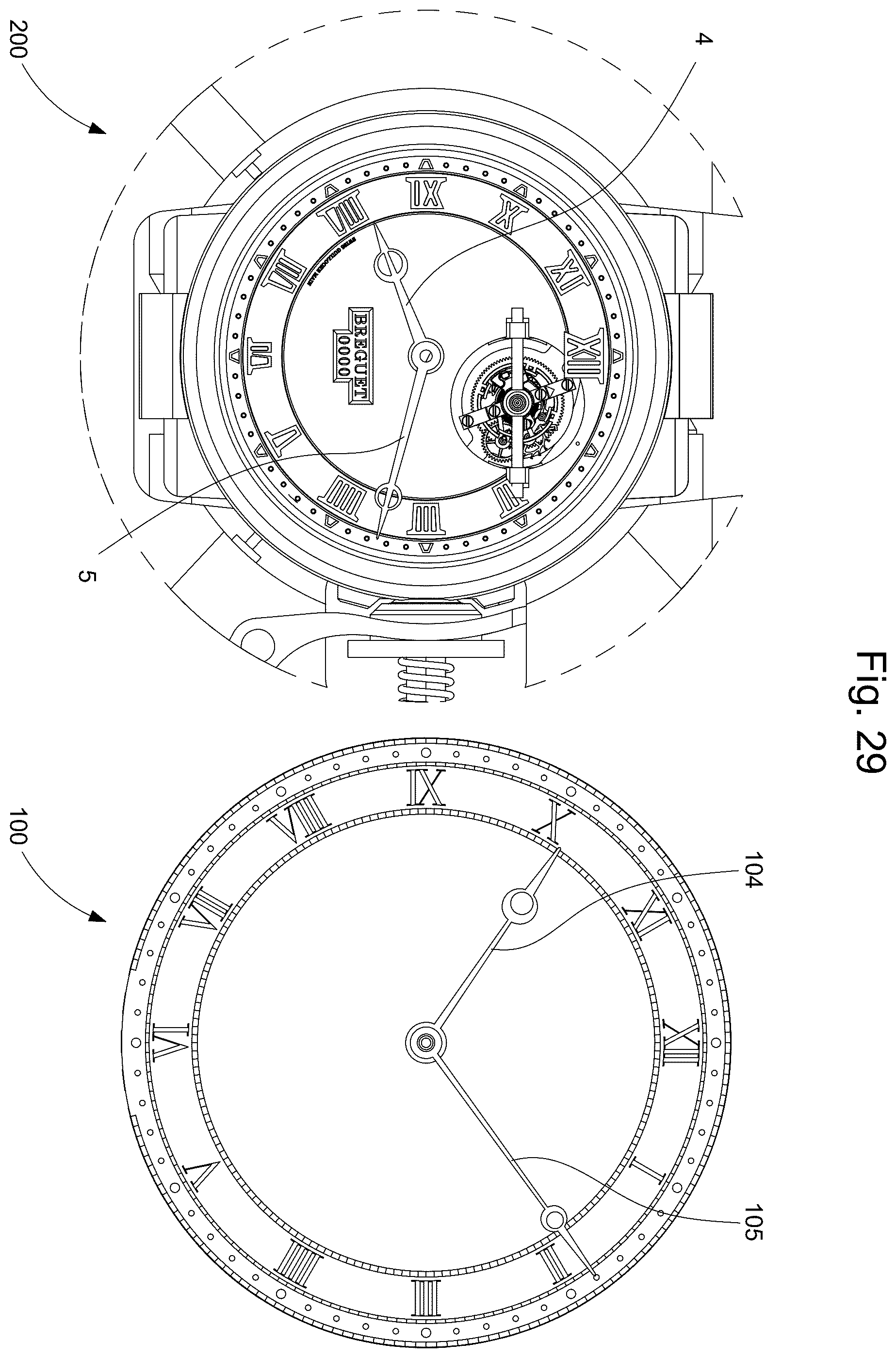 Patent US12422781 Figure 12 – Sympathetic timepiece assembly