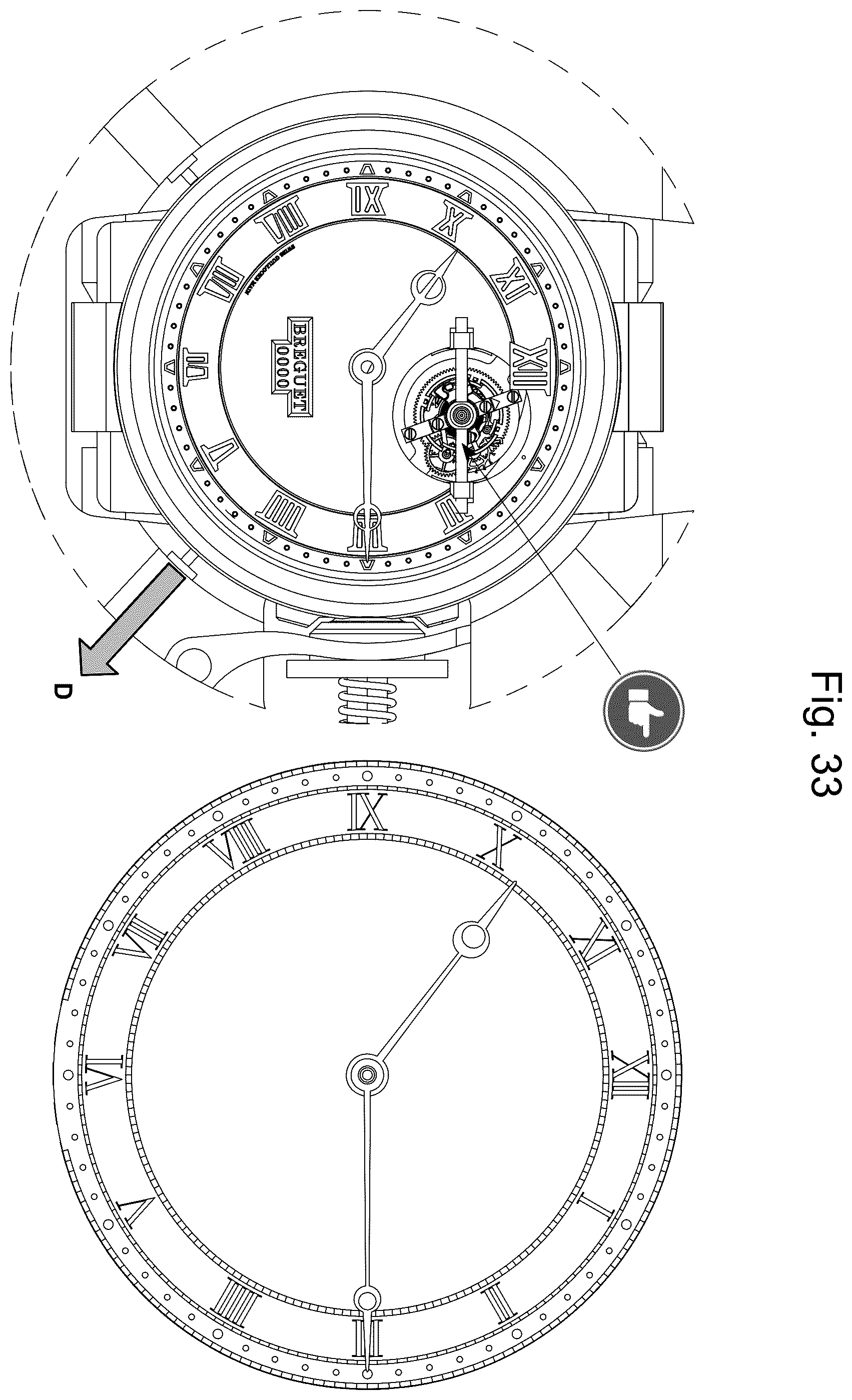 Patent US12422781 Figure 16 – Sympathetic timepiece assembly