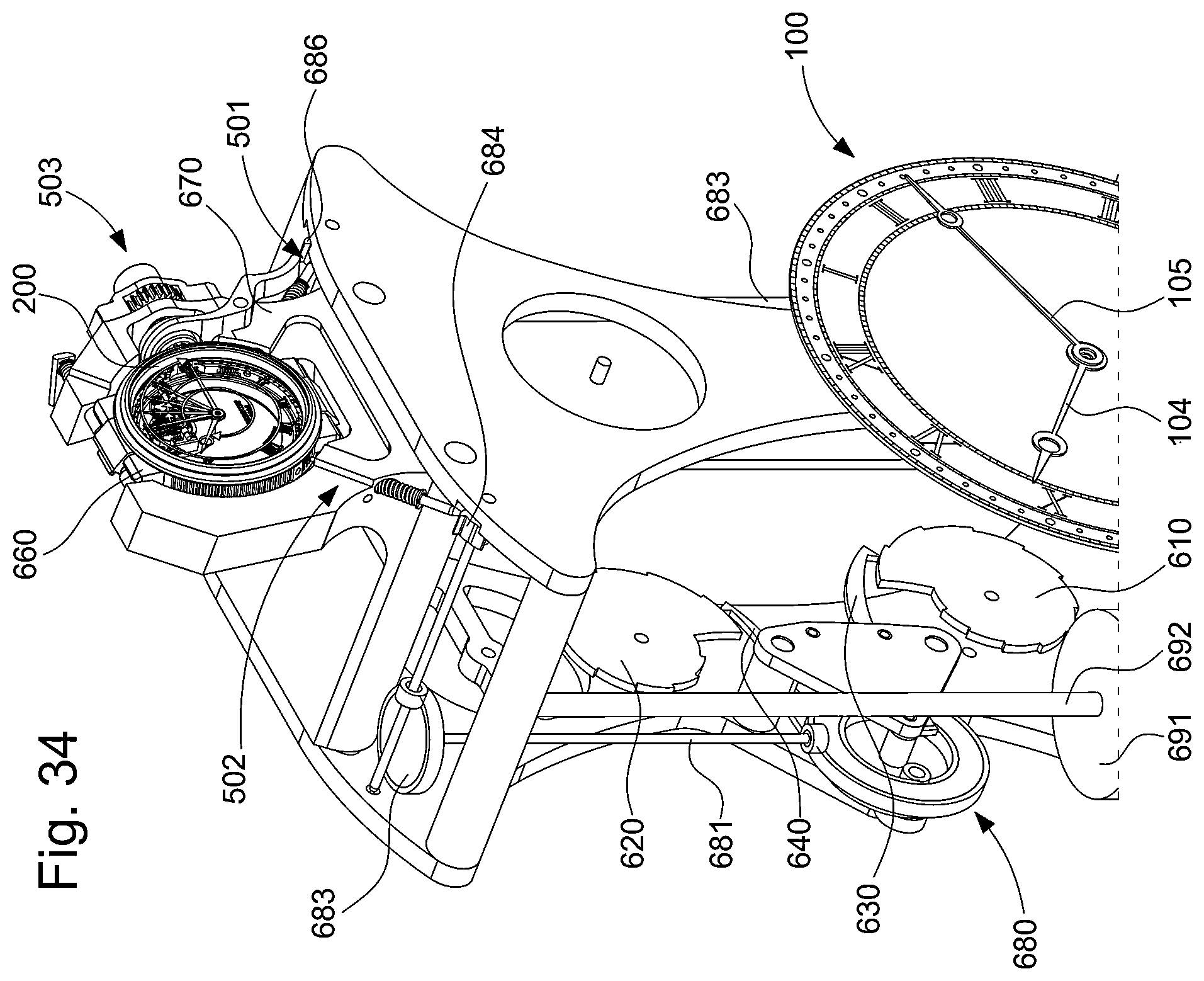 Patent US12422781 Figure 17 – Sympathetic timepiece assembly