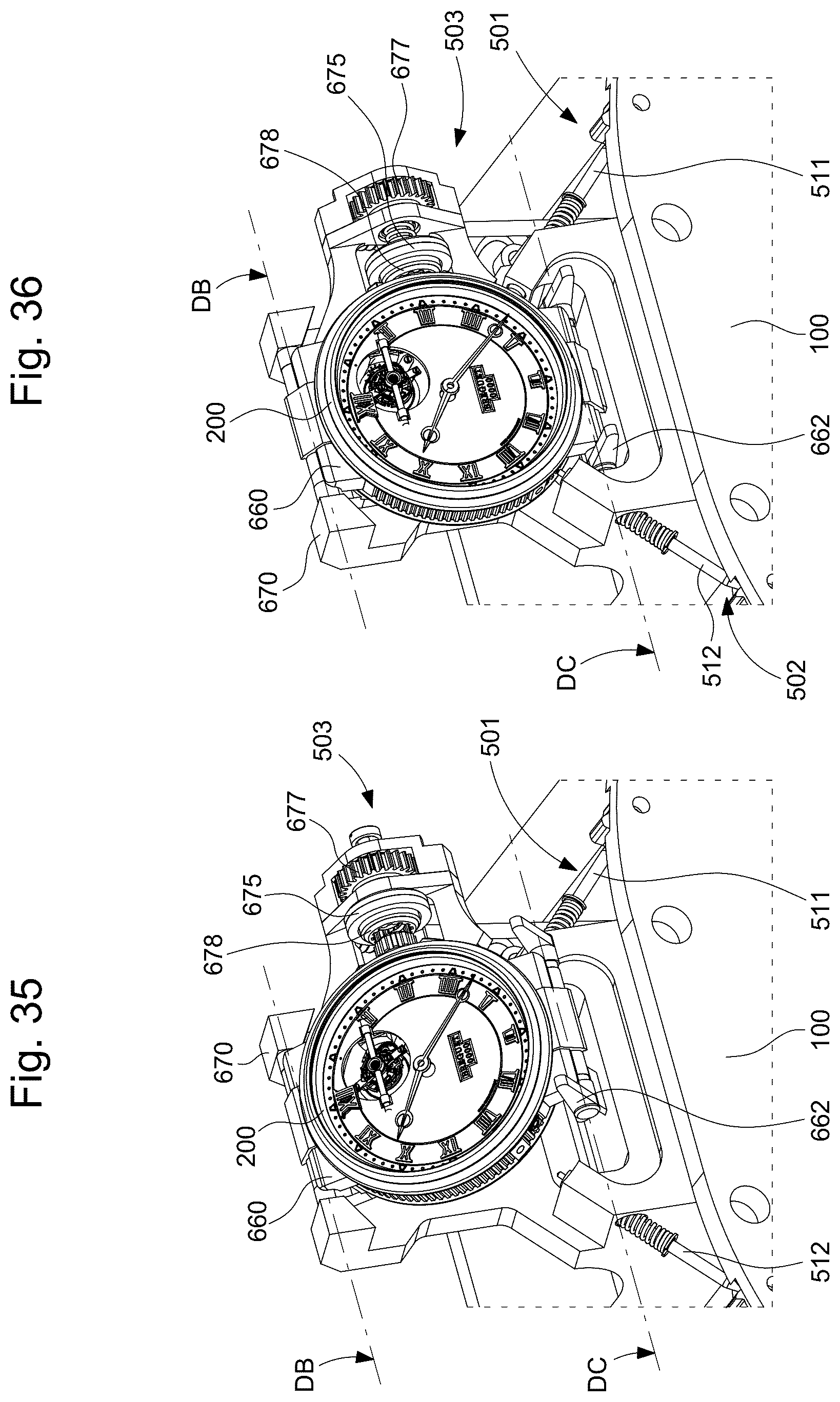 Patent US12422781 Figure 18 – Sympathetic timepiece assembly