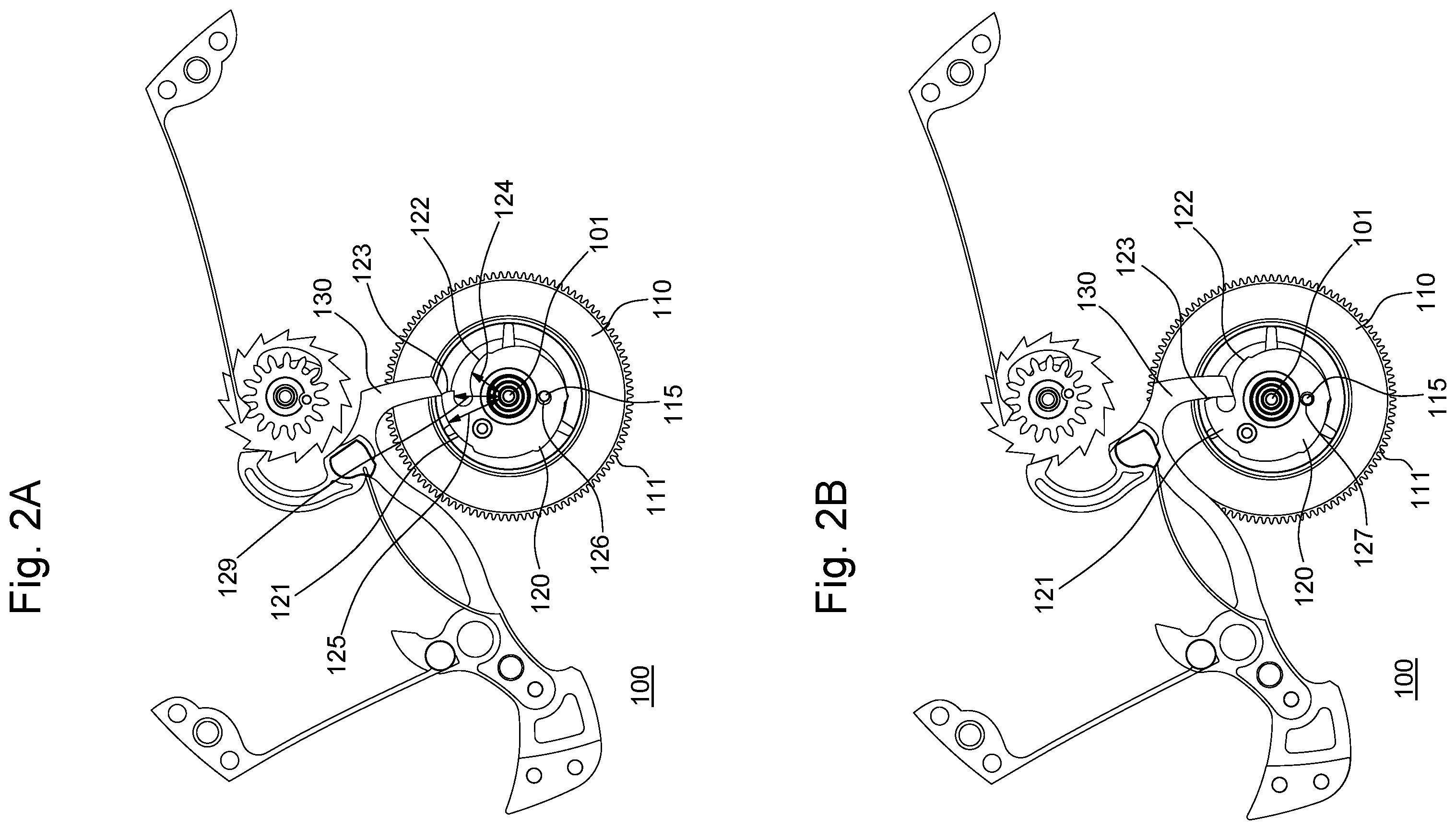Patent US12422782 Figure 2 – Safety device and striking-work mechanism