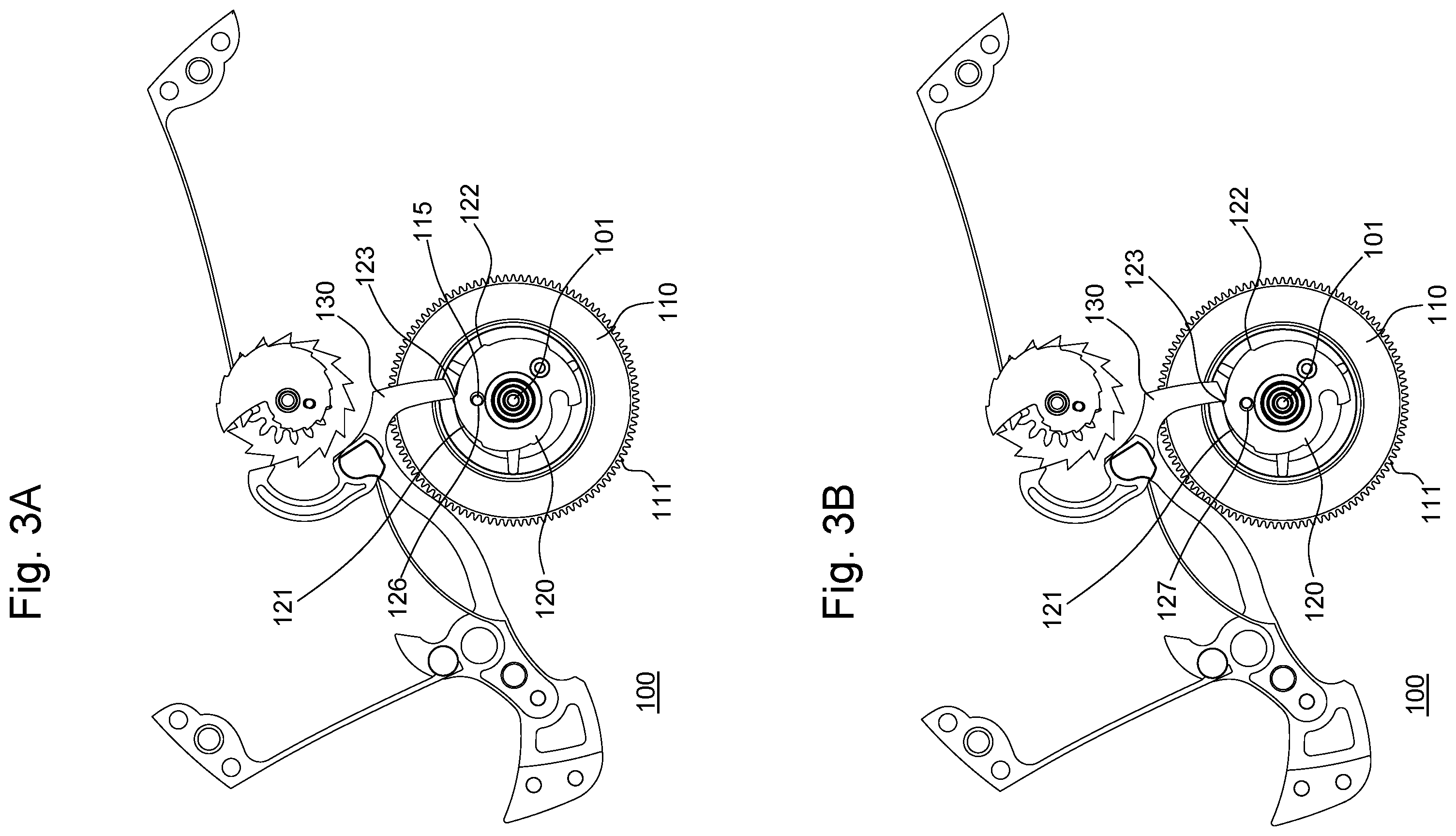 Patent US12422782 Figure 3 – Safety device and striking-work mechanism