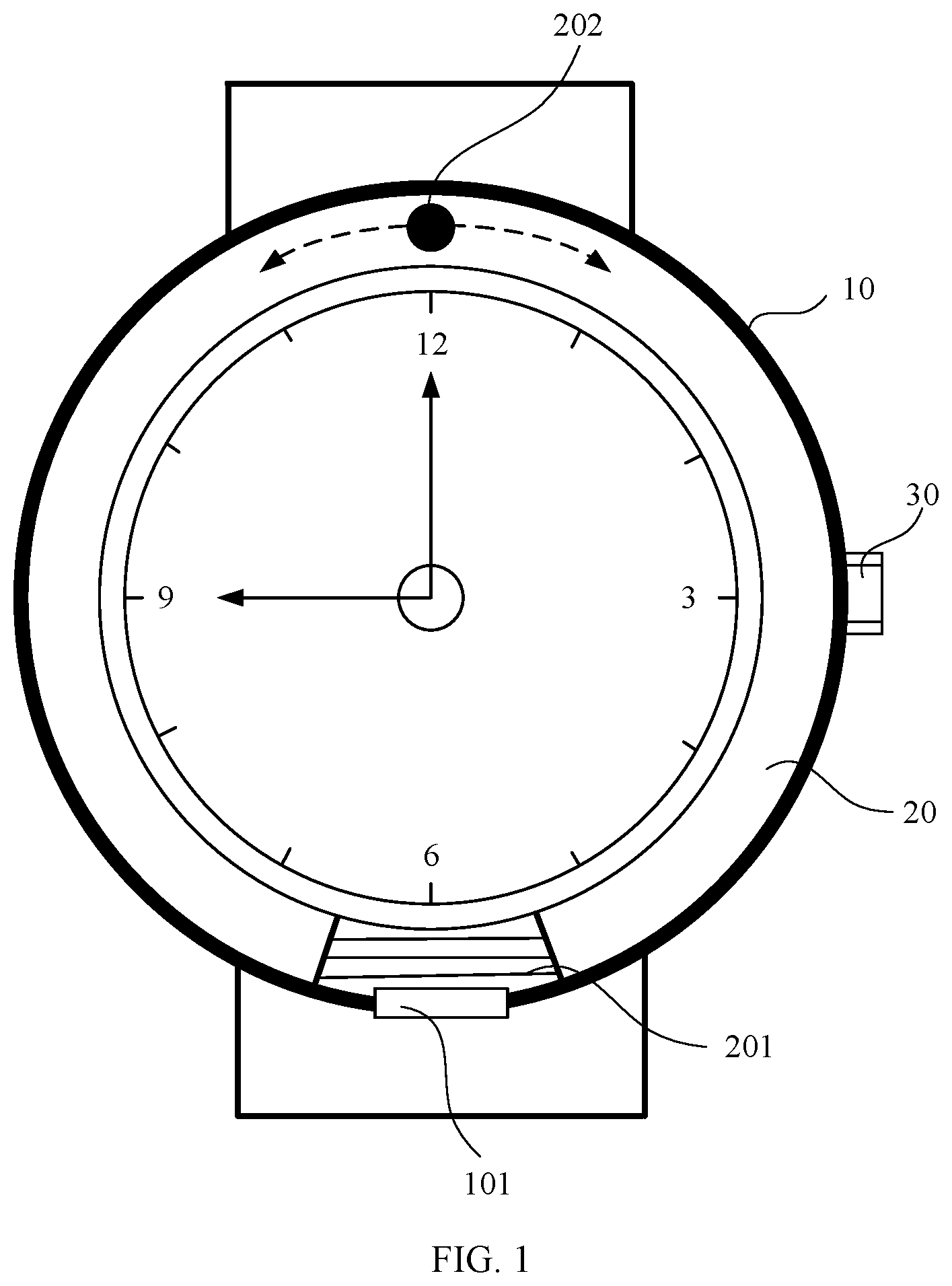 Patent US12422785 Figure 1 – Wearable device and control method therefor