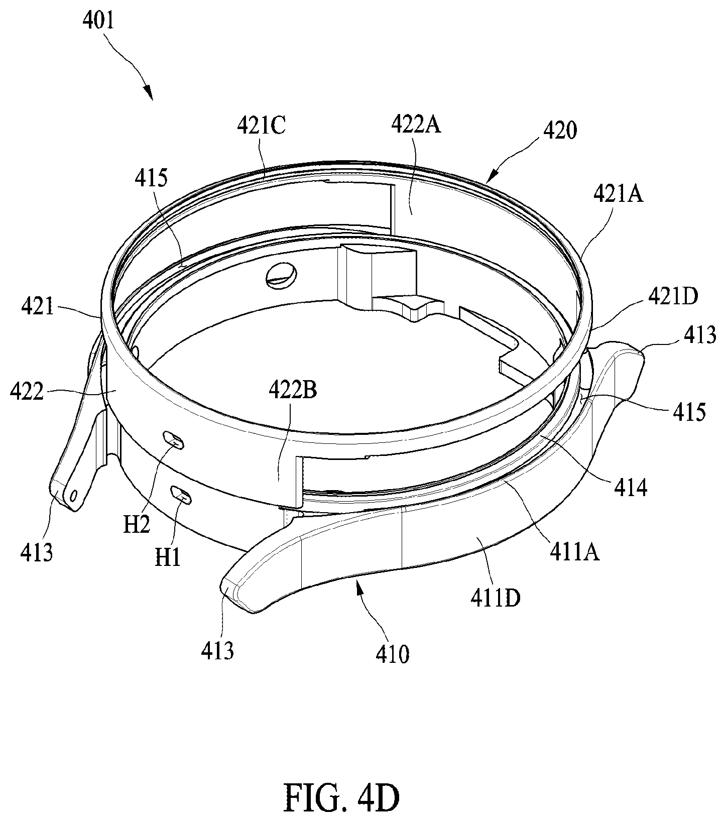 Patent US12422786 Figure 7 – Wearable electronic device