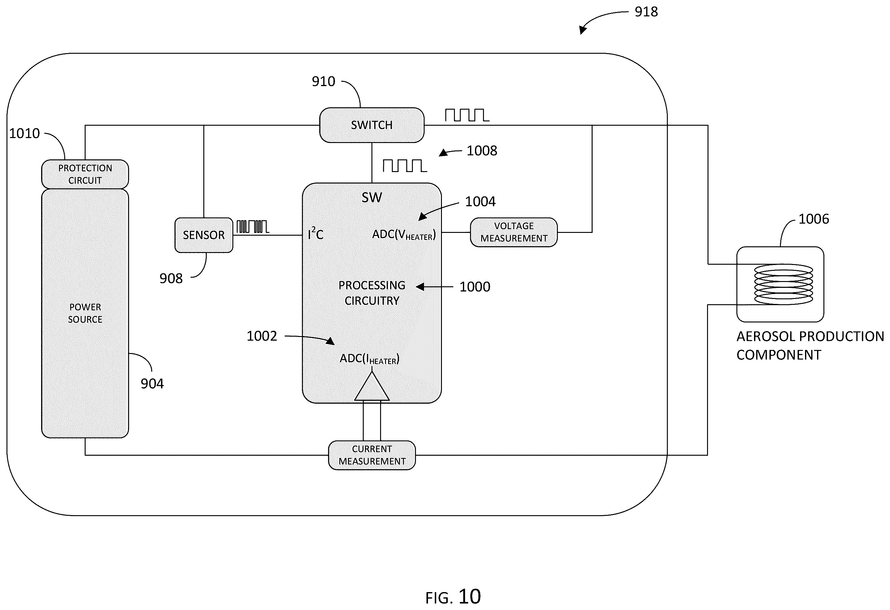 Patent US12422802 Figure 8 – Power control for an aerosol delivery device