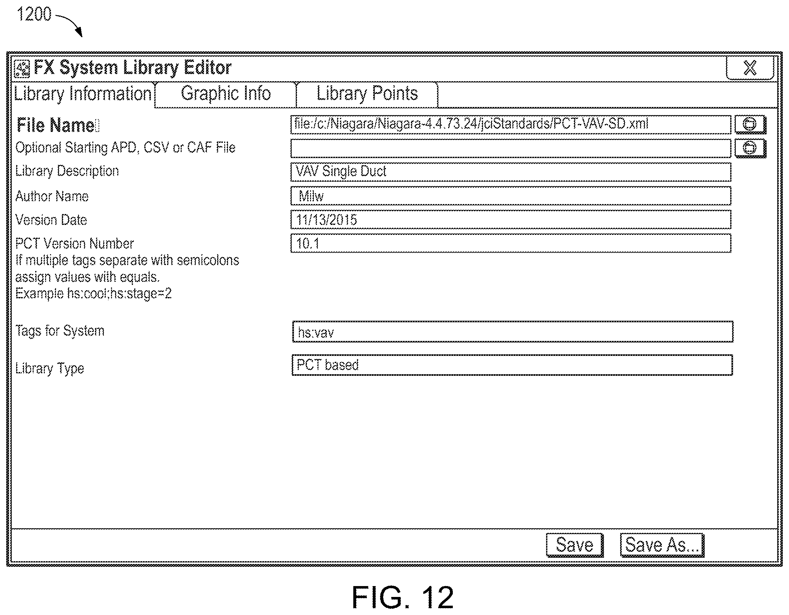 Patent US12422806 Figure 12 – Building automation systems with automatic metadata tagging and viewing
