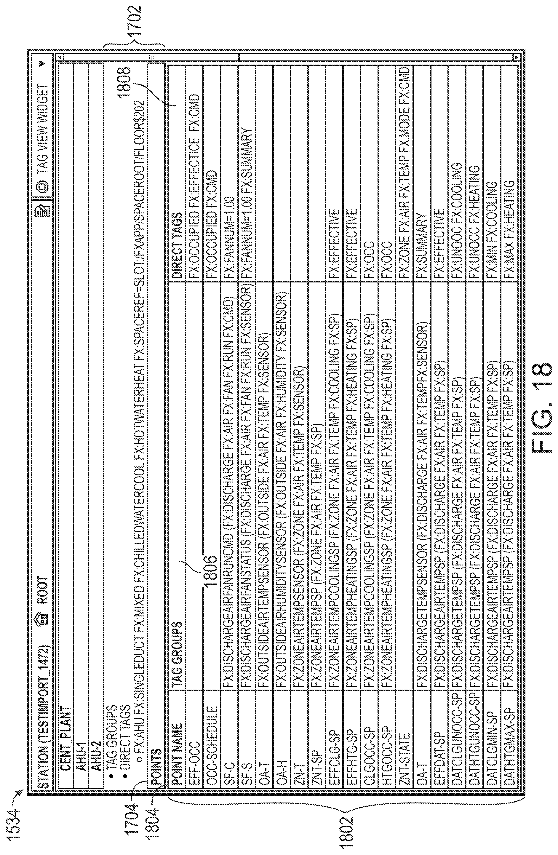 Patent US12422806 Figure 18 – Building automation systems with automatic metadata tagging and viewing
