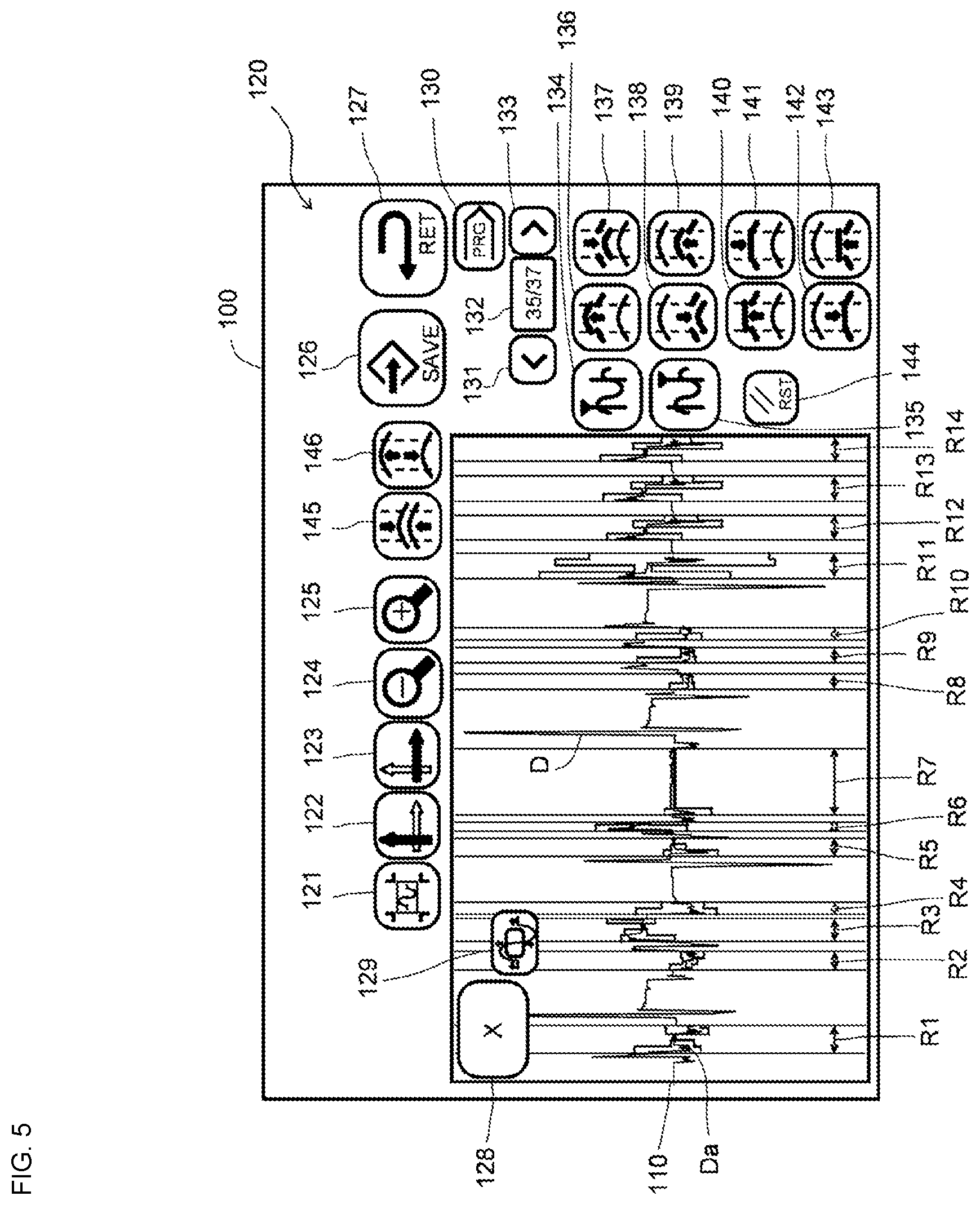 Patent US12422823 Figure 5 – Workpiece machining device