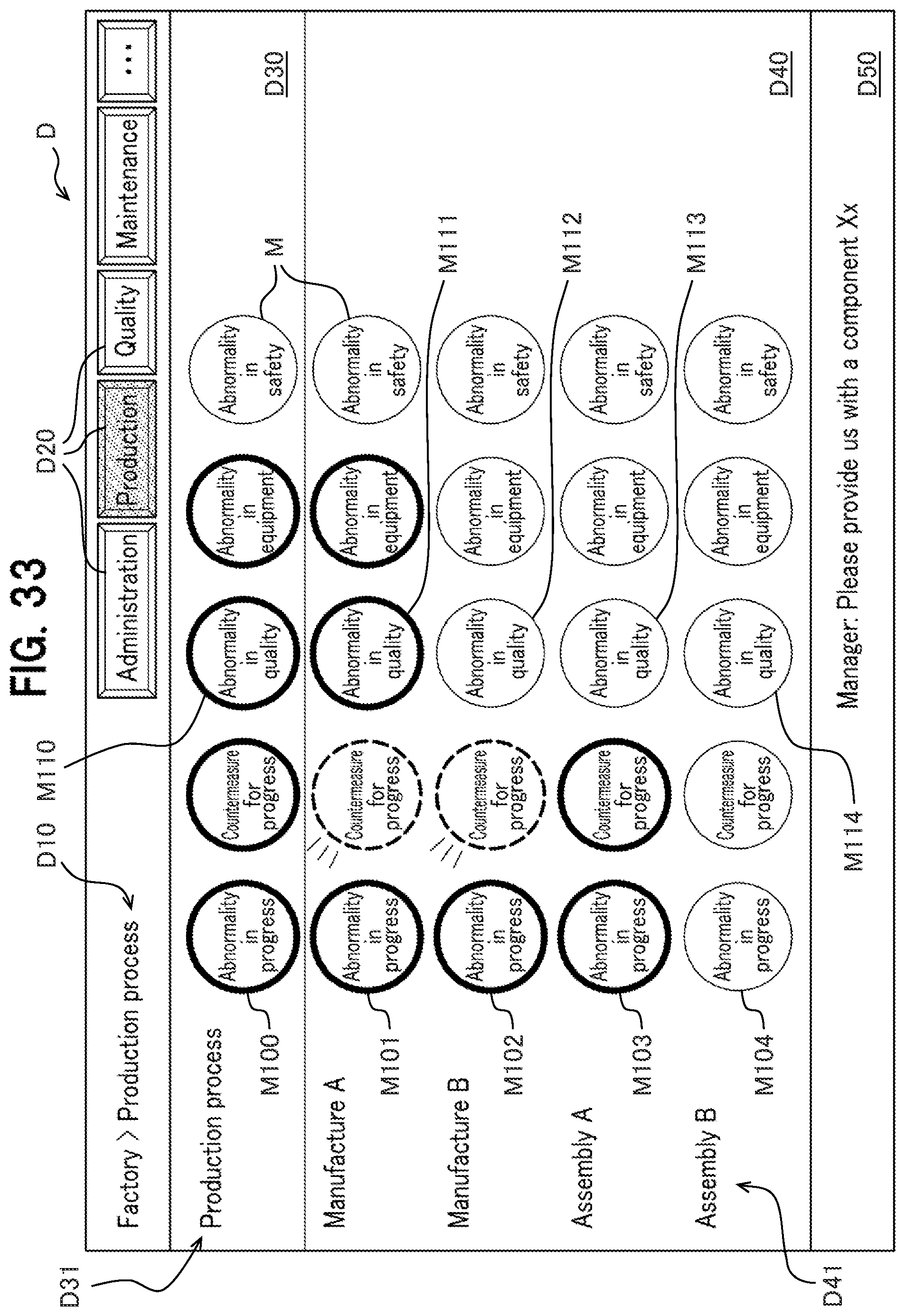 Patent US12422830 Figure 16 – Operation control system for monitoring process control anomalies and applying countermeasures