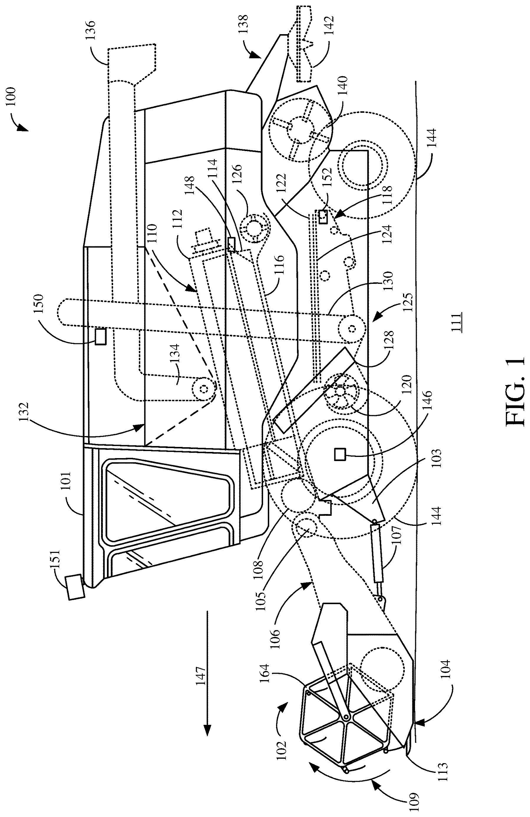 Patent US12422847 Figure 1 – Predictive agricultural model and map generation