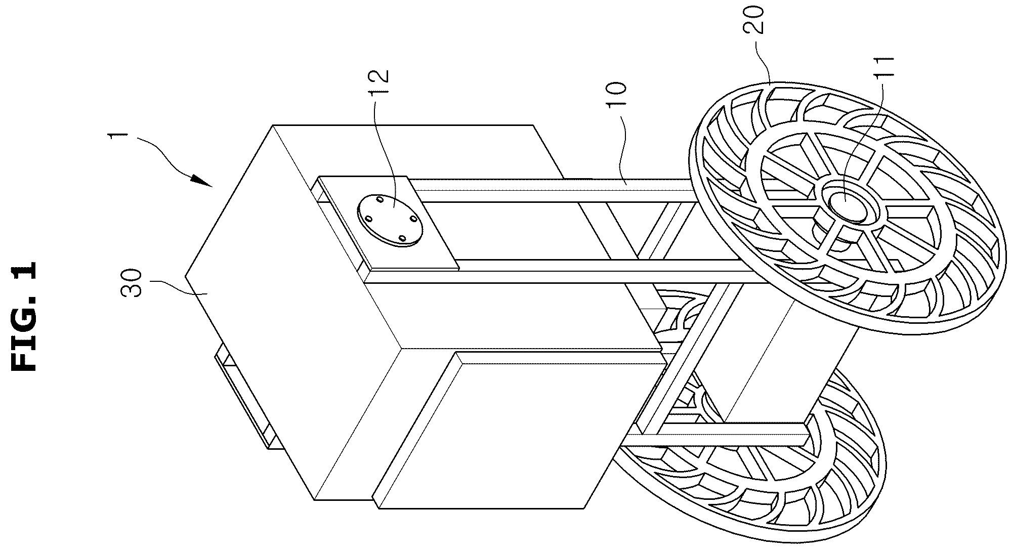 Patent US12422855 — Wheeled robot and control method thereof — Figure 1