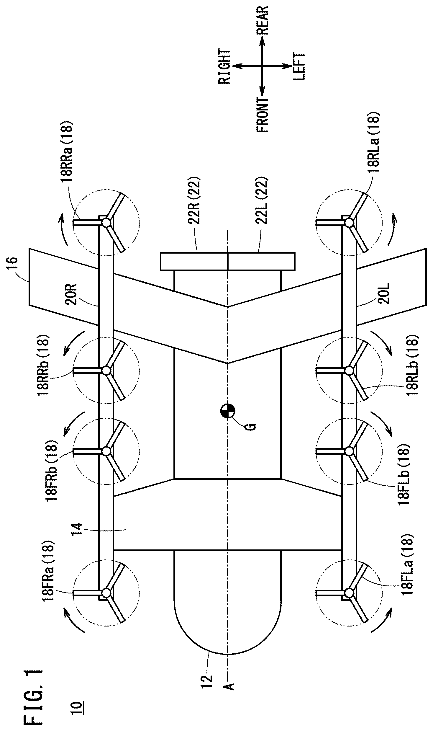 Patent US12422856 Figure 1 – Attitude control device