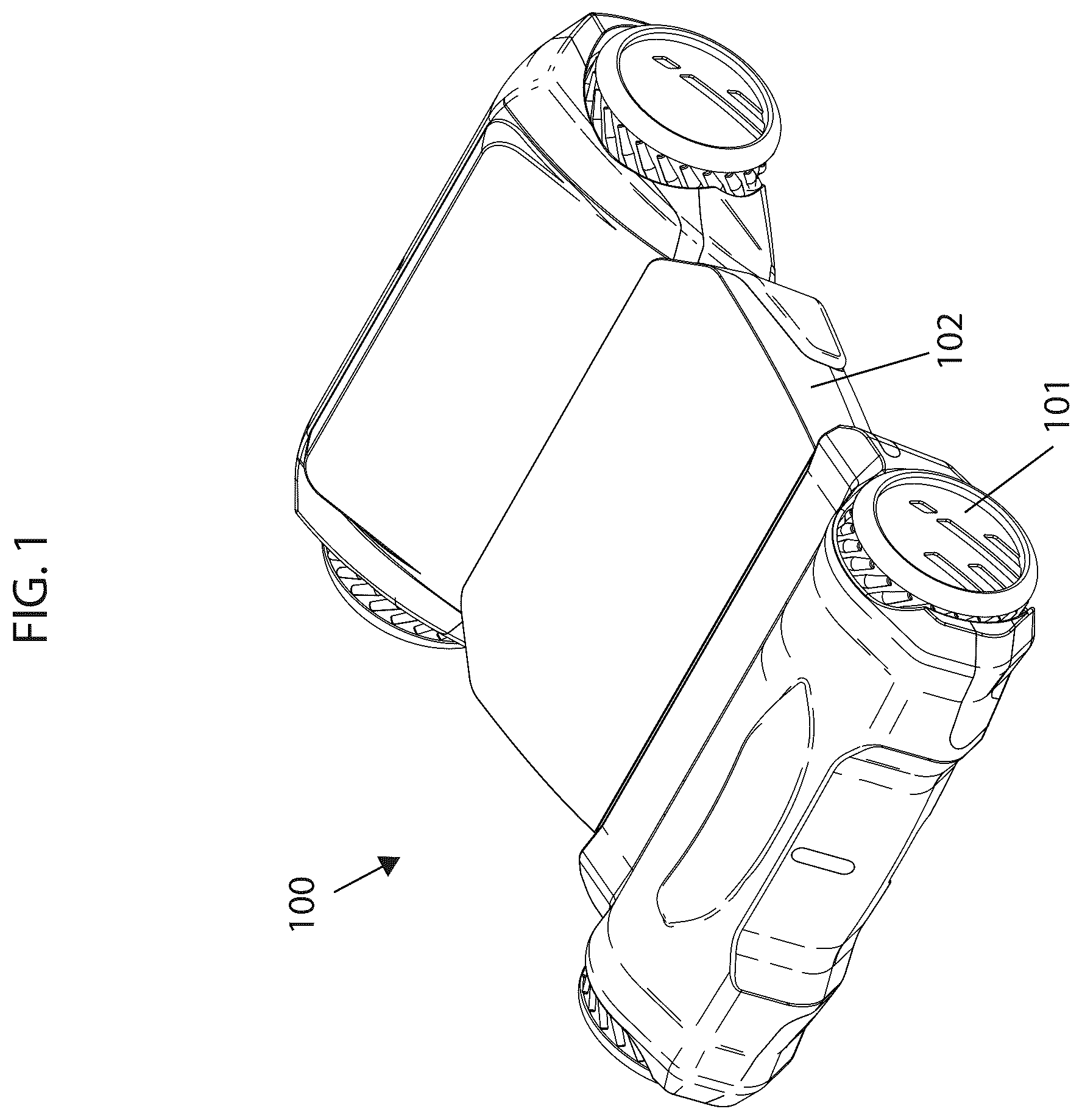 Patent US12422865 Figure 1 – Autonomous versatile vehicle system