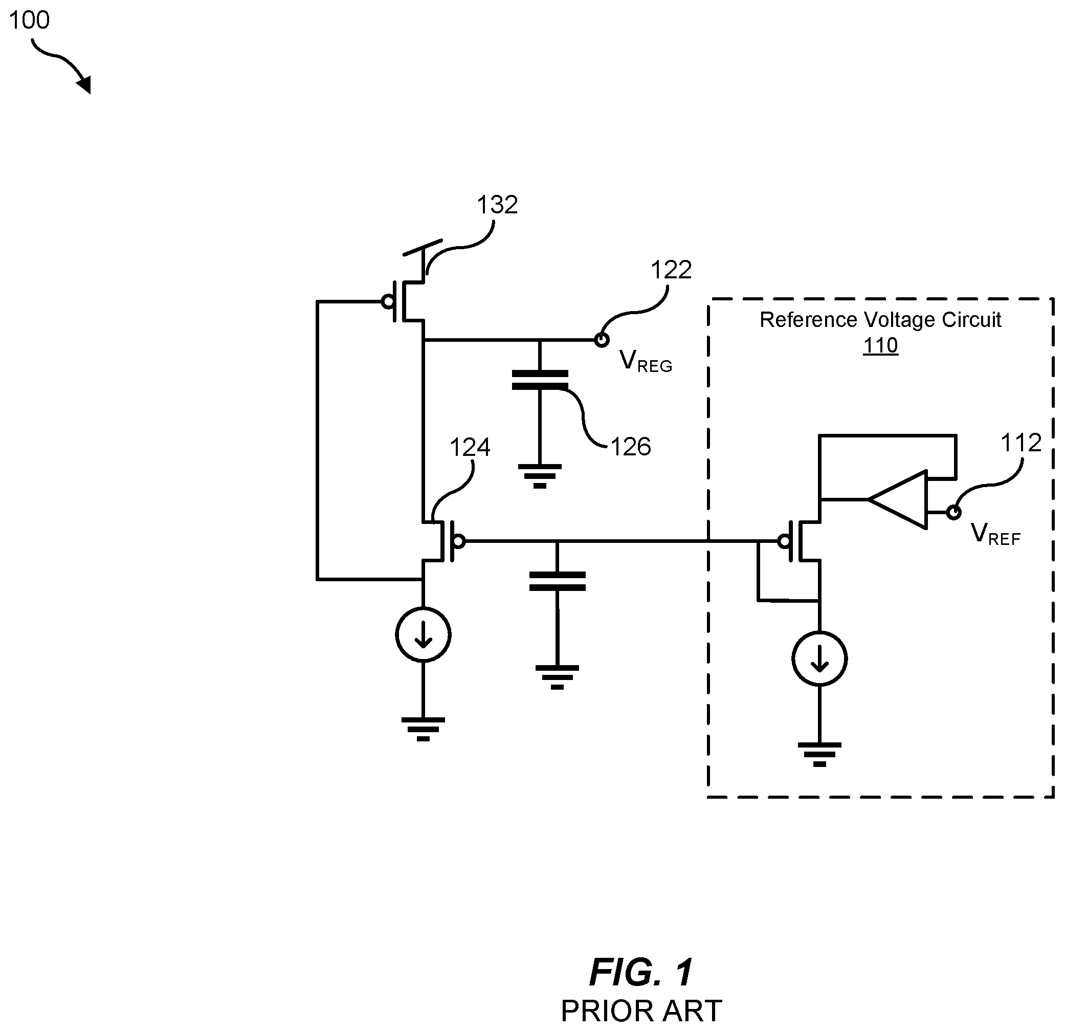 Patent US12422872 Figure 1 – Fast settling voltage regulator