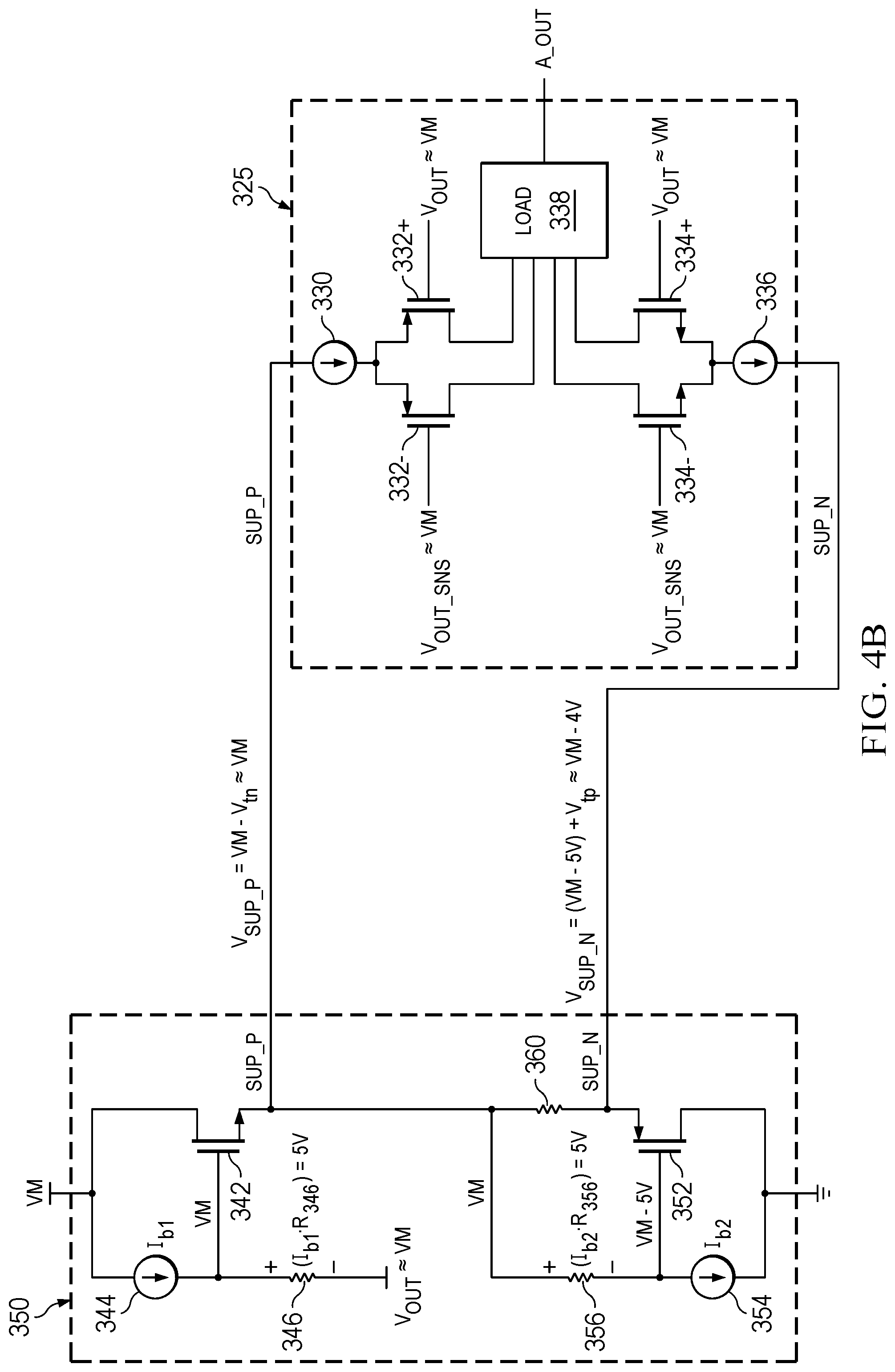Patent US12422873 Figure 6 – Bias generation for bridge driver load current sensing
