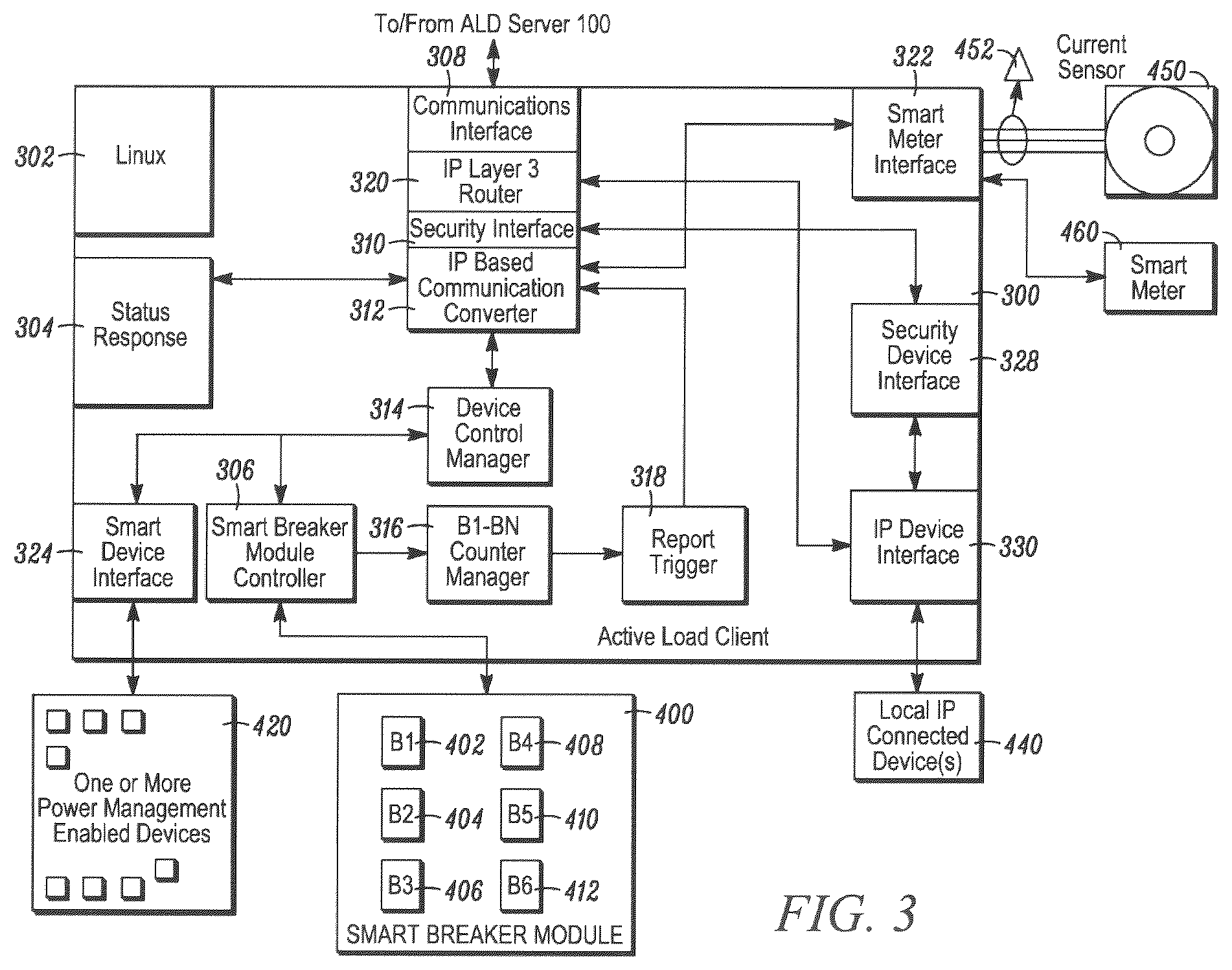 Patent US12422874 Figure 3 – System, method, and apparatus for actively managing consumption of electric power supplied by one or more electric power grid operators