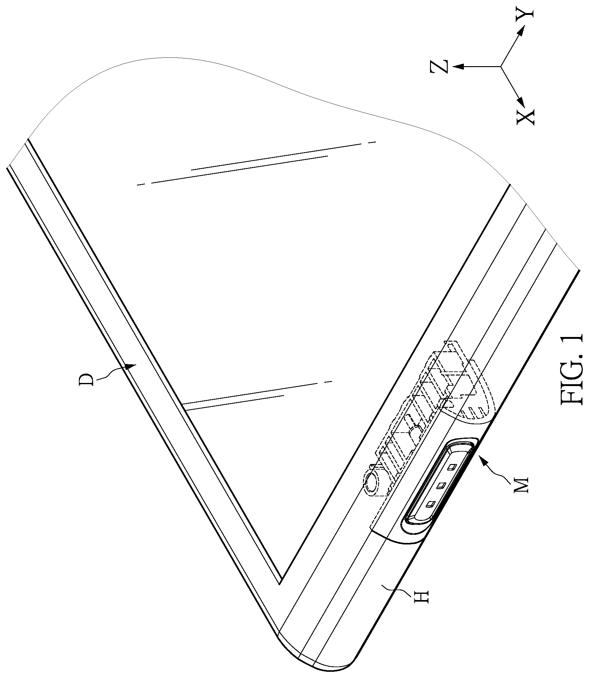 Patent US12422881 Figure 1 – Button structure and electronic device