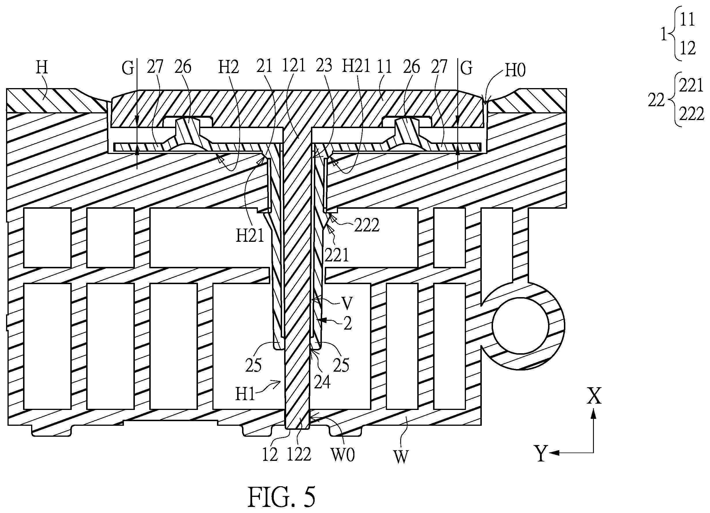 Patent US12422881 Figure 5 – Button structure and electronic device