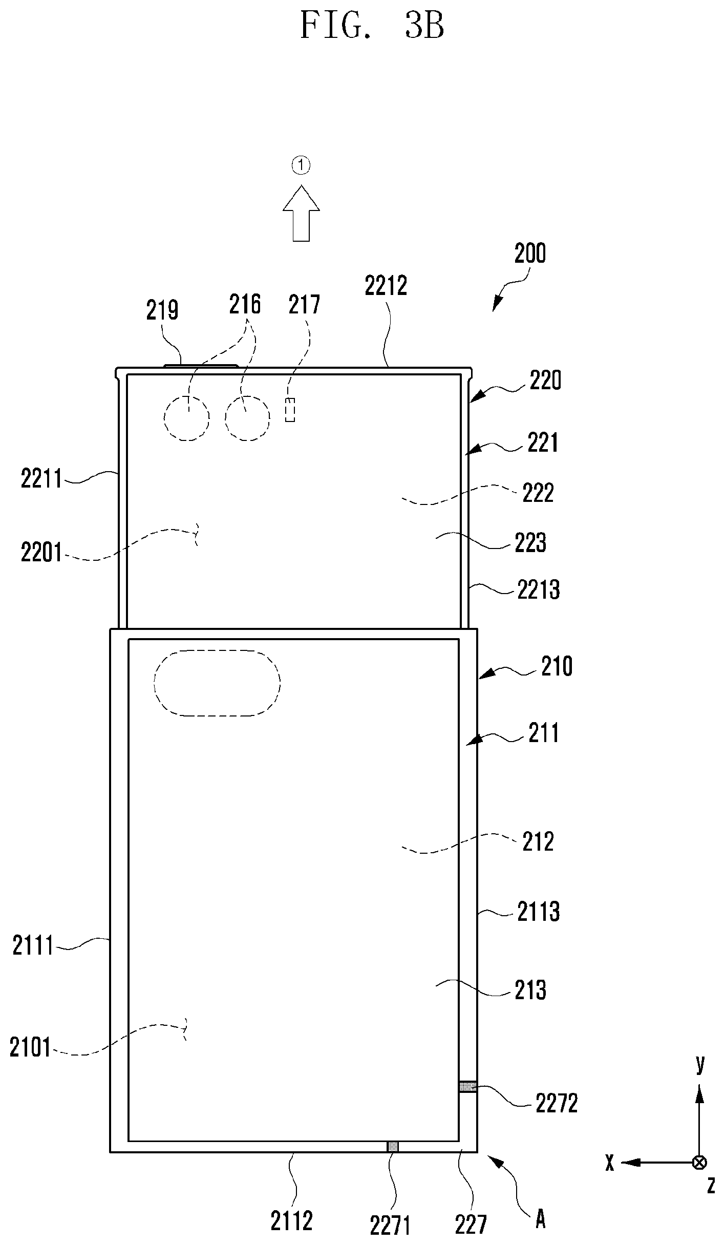 Patent US12422886 Figure 5 – Electronic device including drive motor