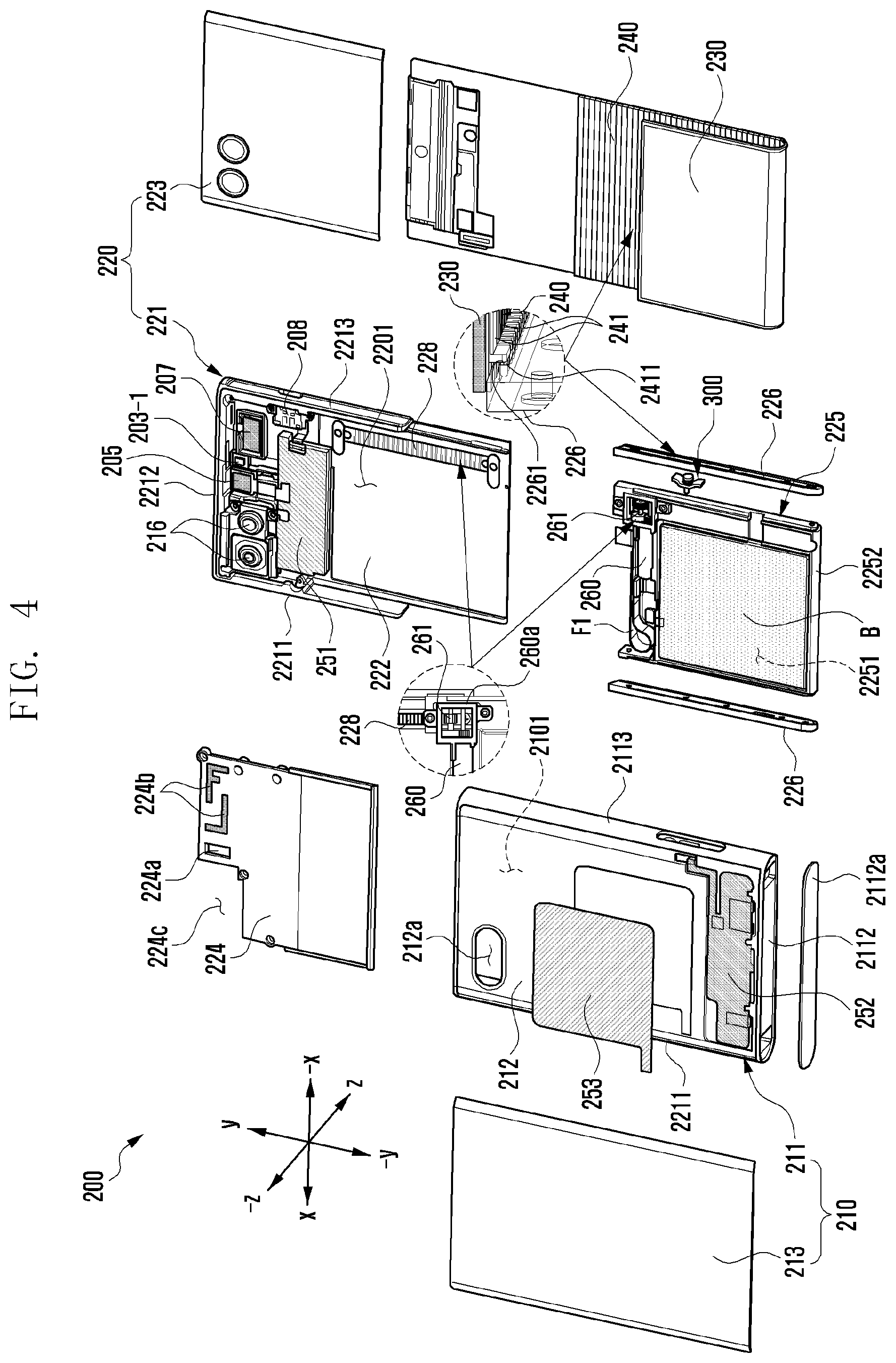 Patent US12422886 Figure 6 – Electronic device including drive motor