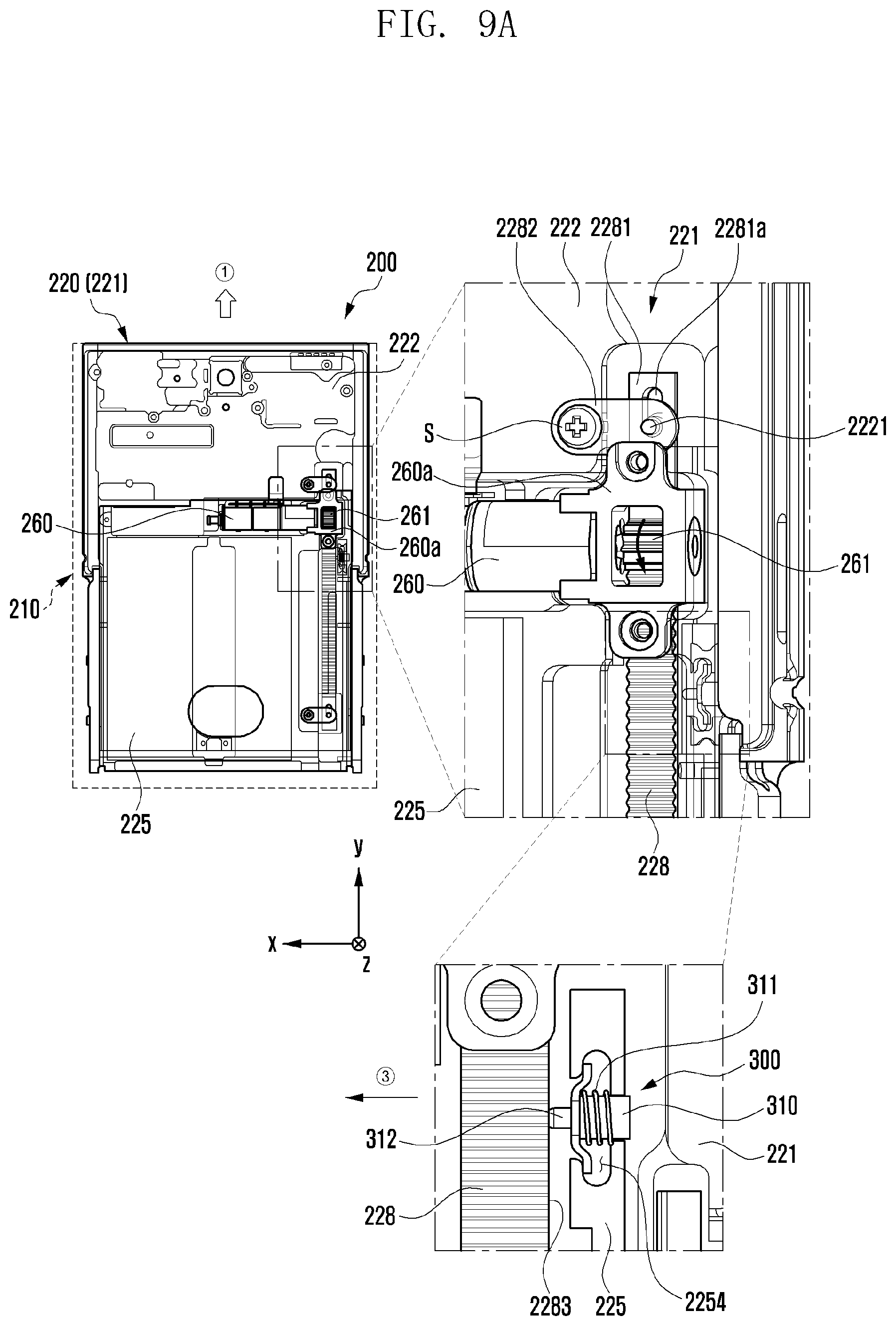 Patent US12422886 Figure 18 – Electronic device including drive motor