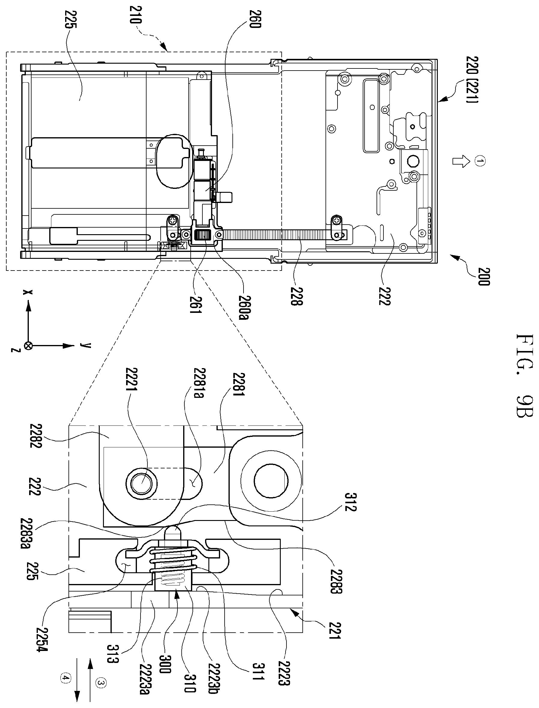 Patent US12422886 Figure 19 – Electronic device including drive motor