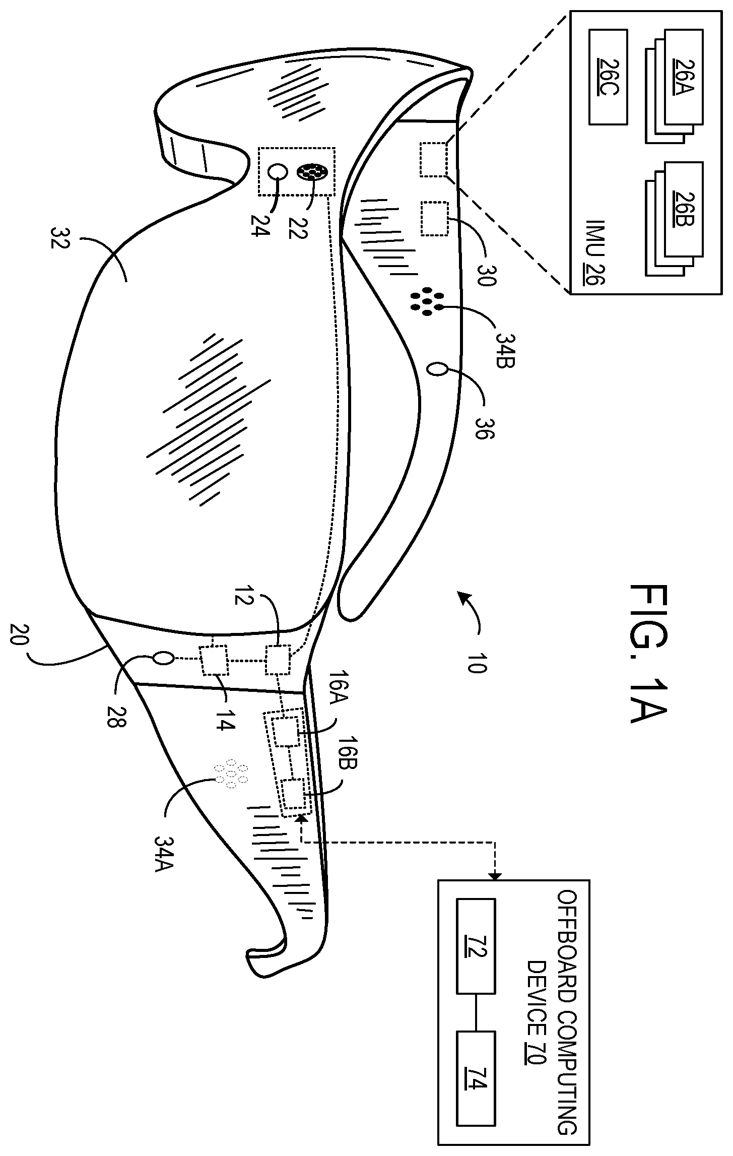 Patent US12422888 Figure 1 – Estimating runtime-frame velocity of wearable device