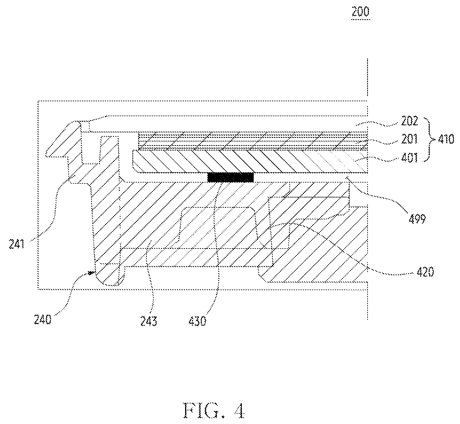 Patent US12422891 Figure 4 – Electronic device including connecting member of internal structure