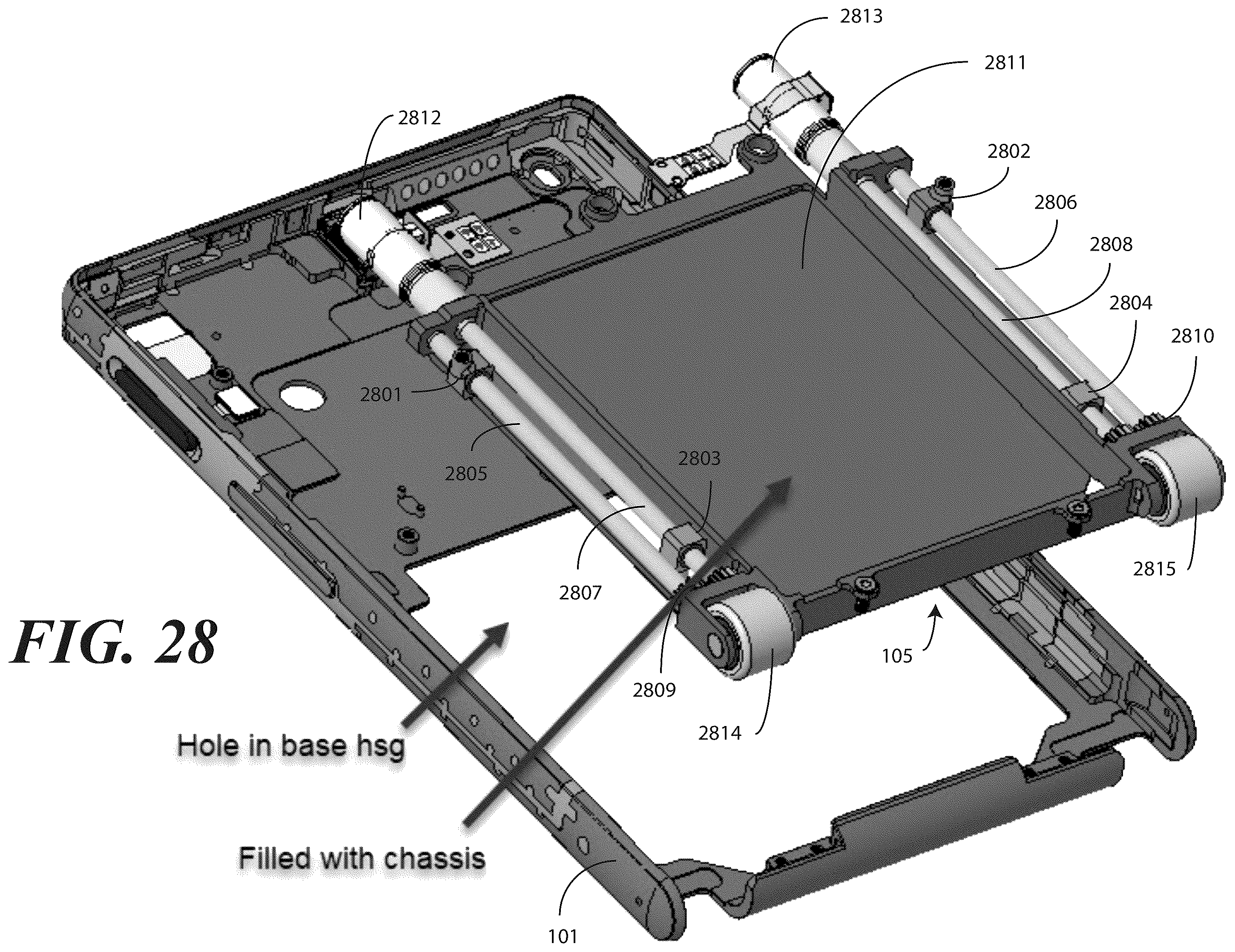 Patent US12422893 Figure 17 – Electronic devices with translating flexible display and corresponding methods