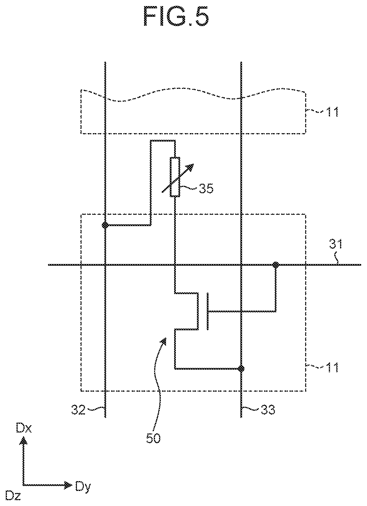 Patent US12422894 Figure 5 – Stretchable device