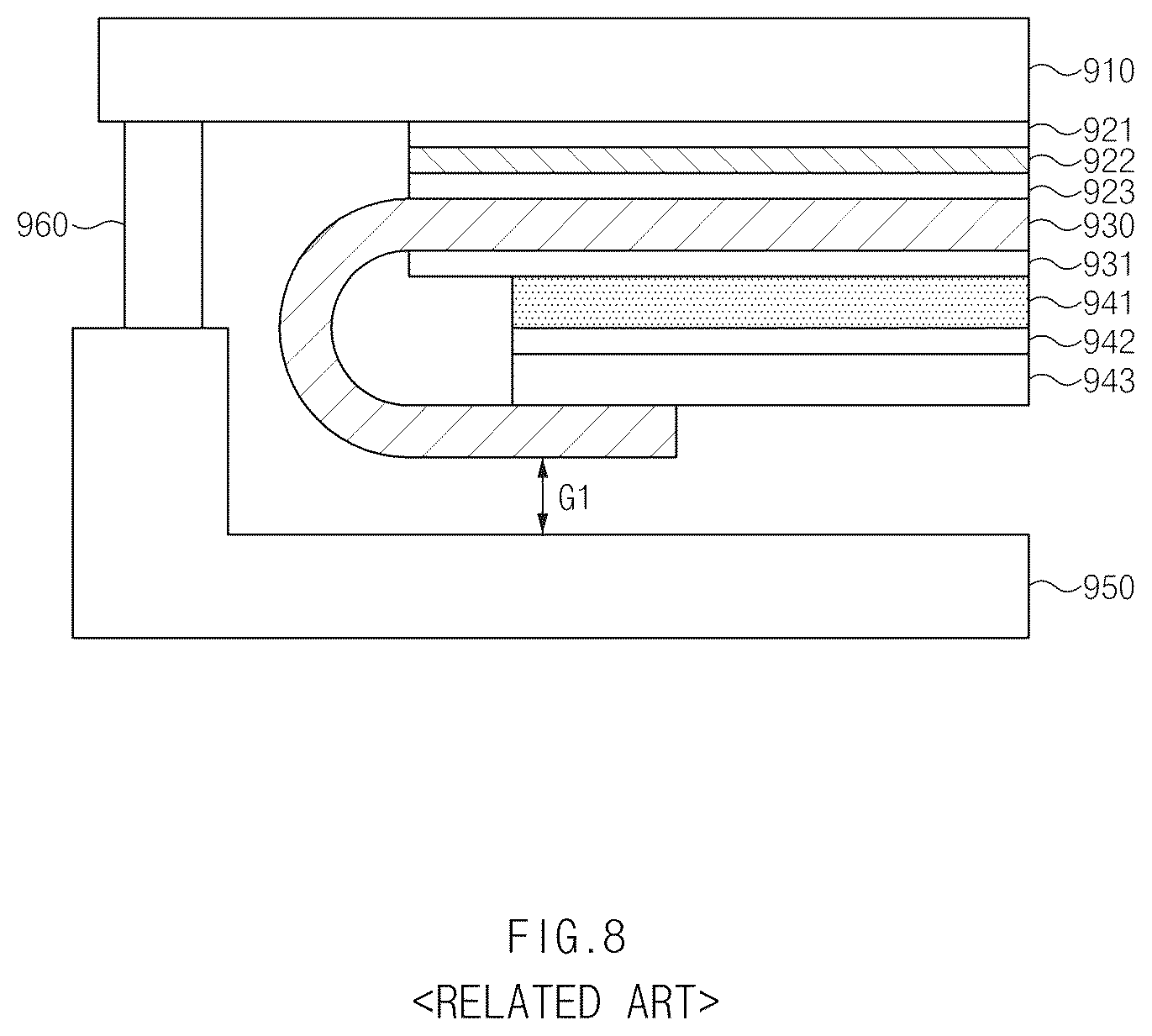 Patent US12422895 Figure 9 – Foldable electronic device comprising protection member