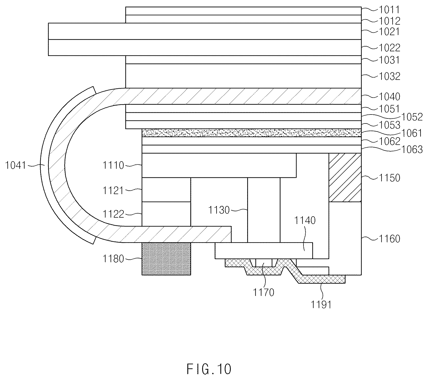 Patent US12422895 Figure 11 – Foldable electronic device comprising protection member