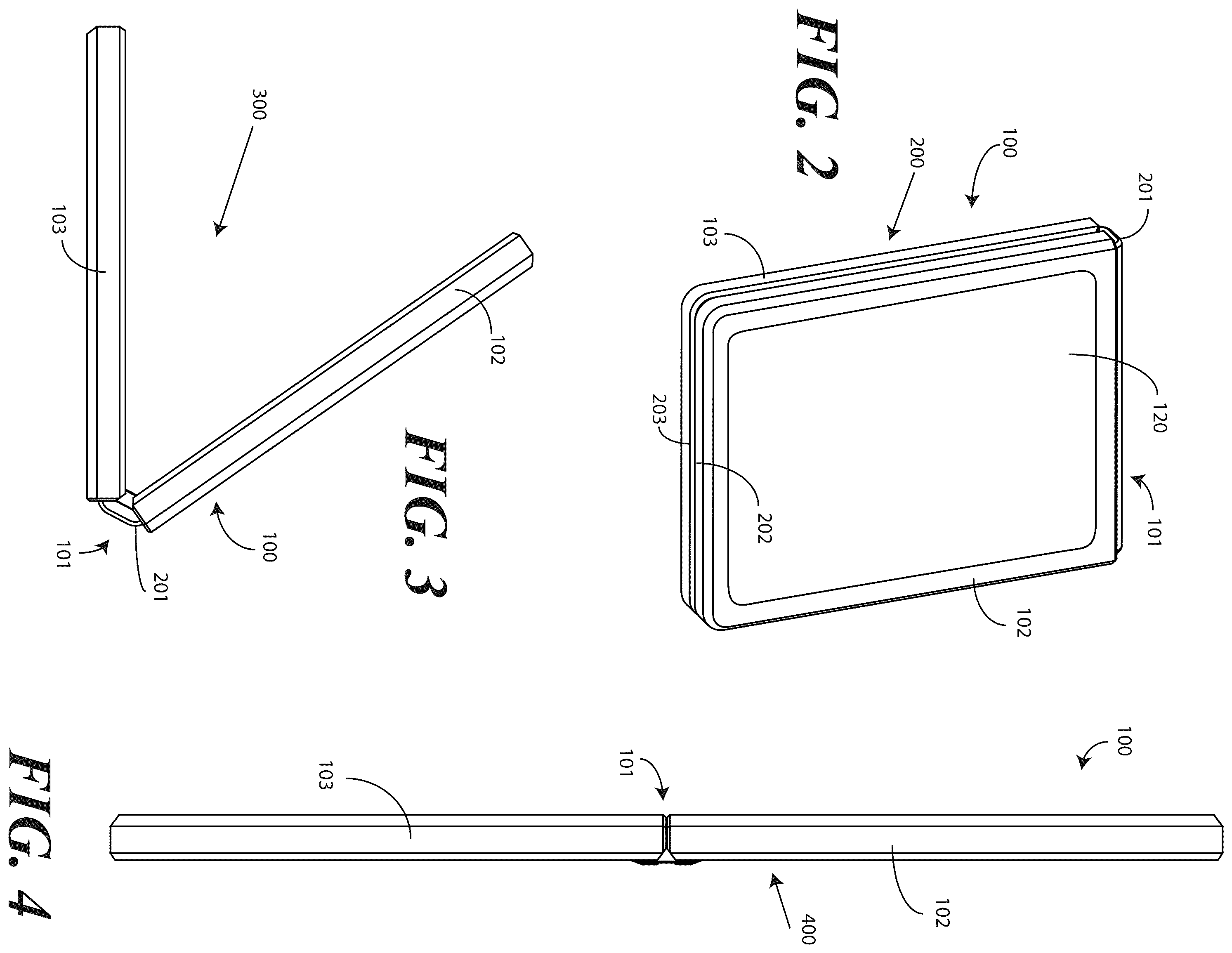 Patent US12422896 Figure 2 – Methods and electronic device enabling movement of content on a flexible display in response to user movement