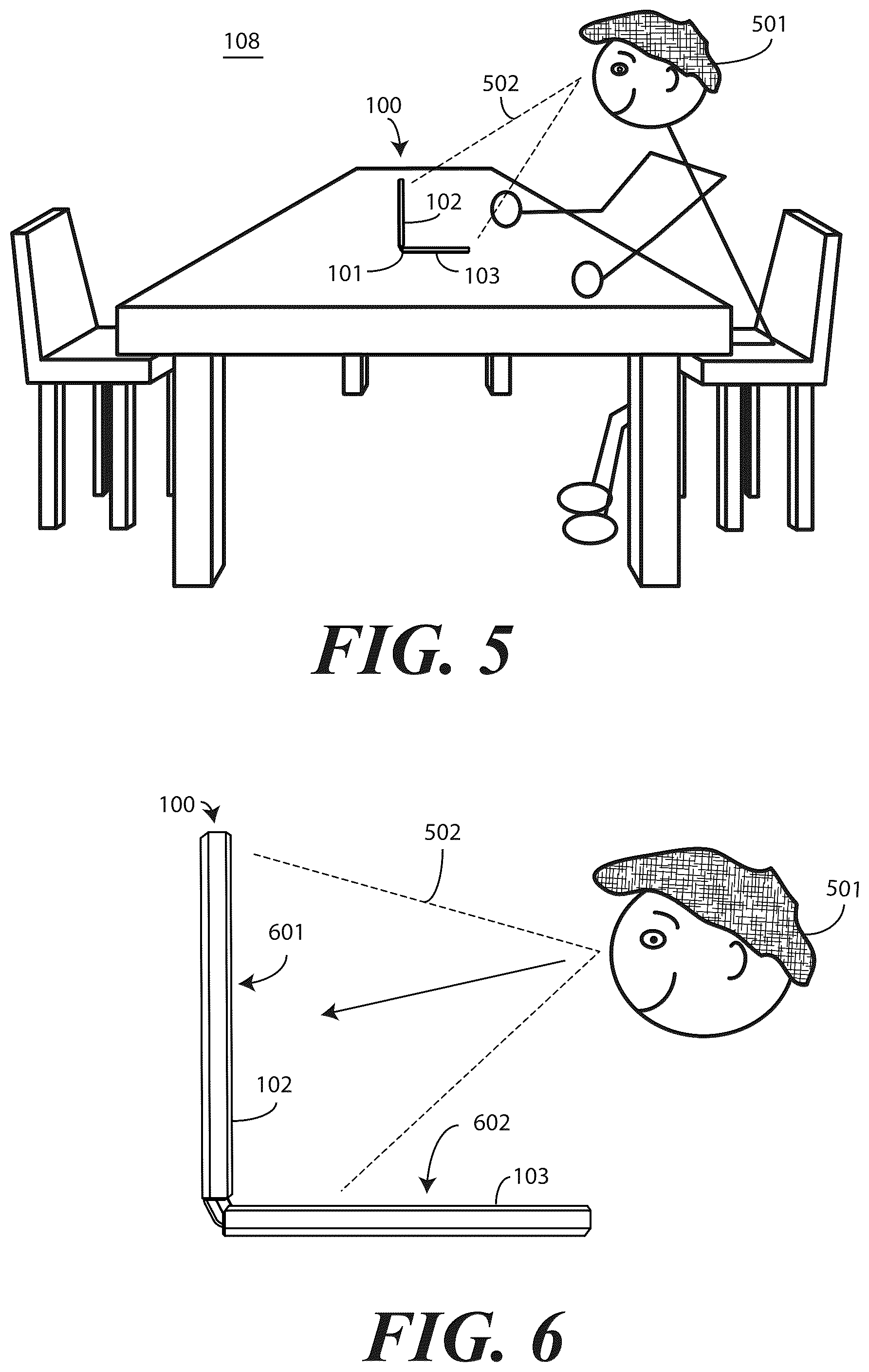Patent US12422896 Figure 3 – Methods and electronic device enabling movement of content on a flexible display in response to user movement