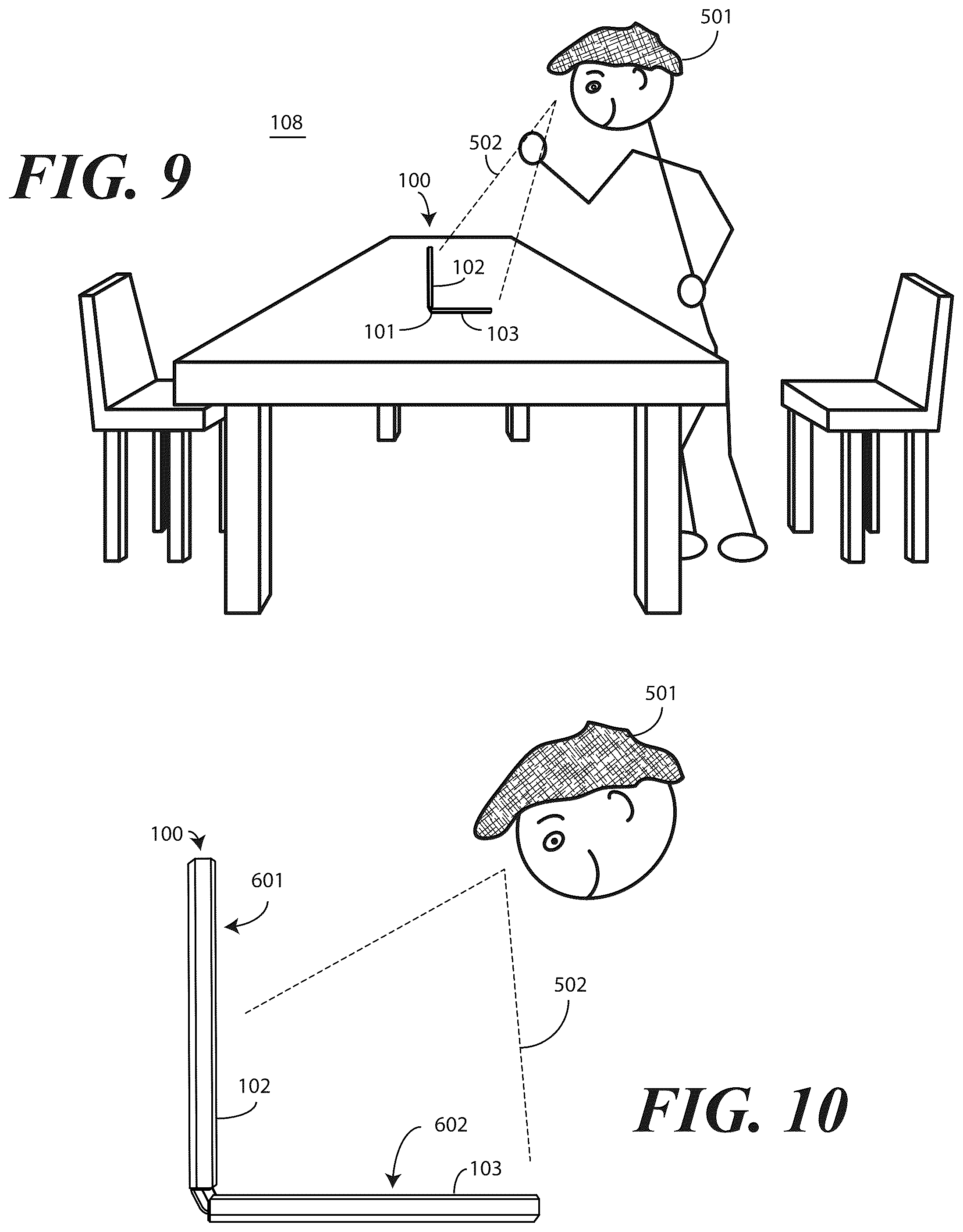 Patent US12422896 Figure 6 – Methods and electronic device enabling movement of content on a flexible display in response to user movement