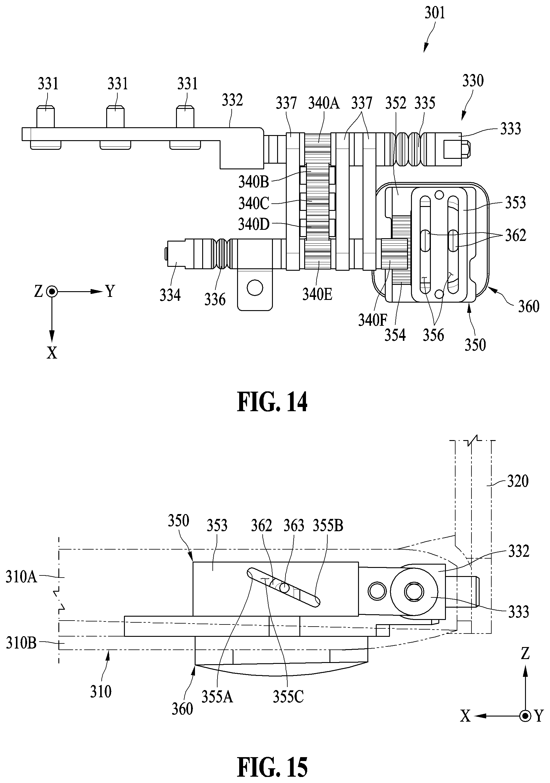 Patent US12422897 Figure 13 – Lifting structure and electronic device including the same